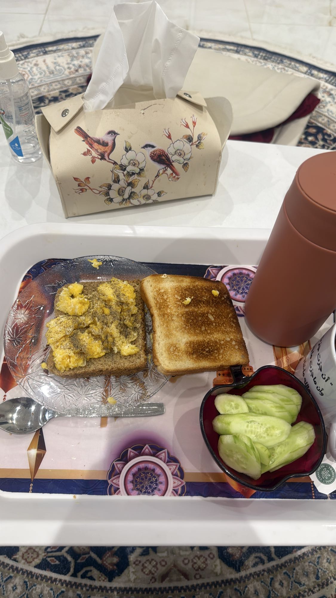 Egg Toast with Cucumber