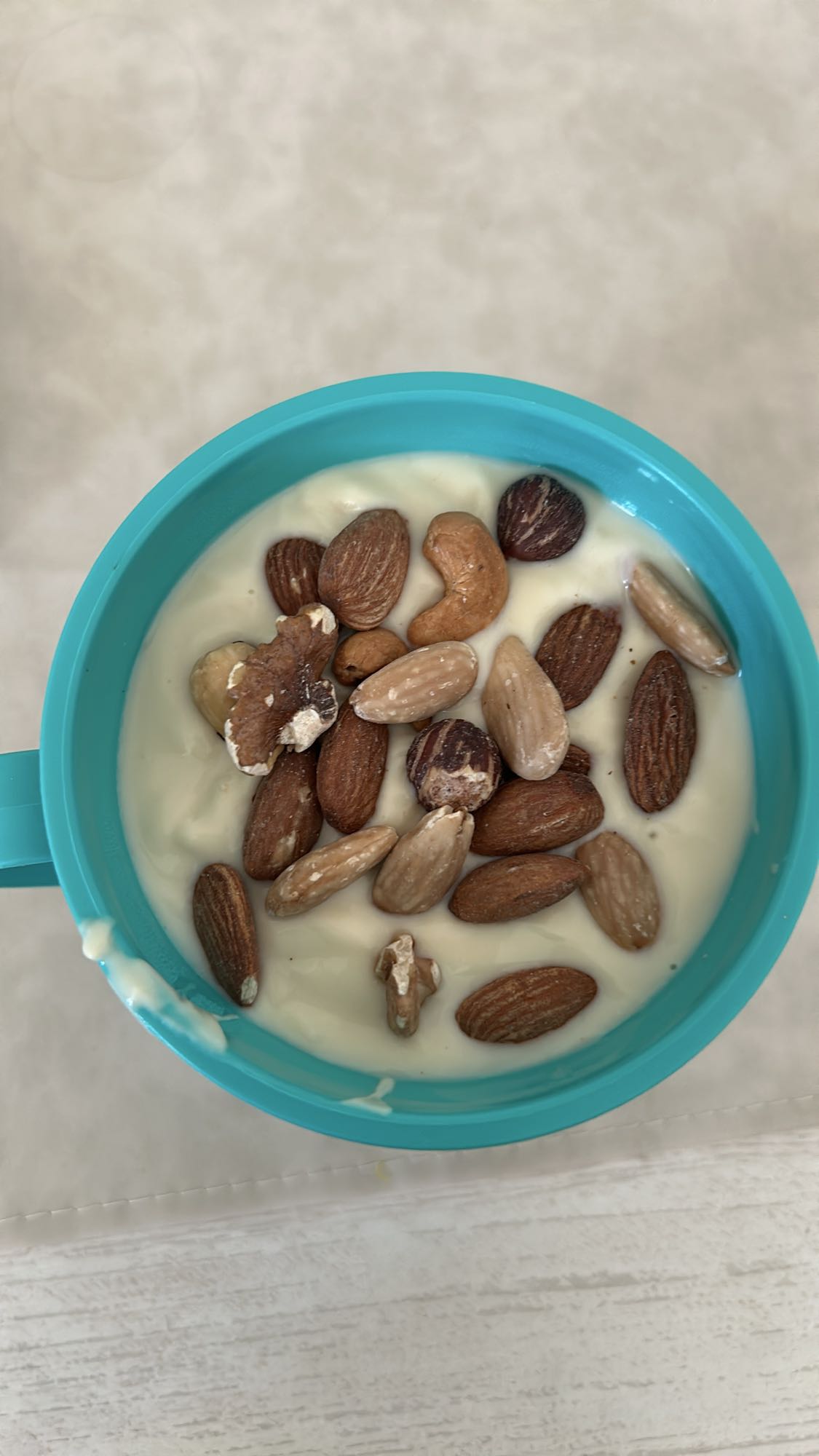 yogur con frutos secos
