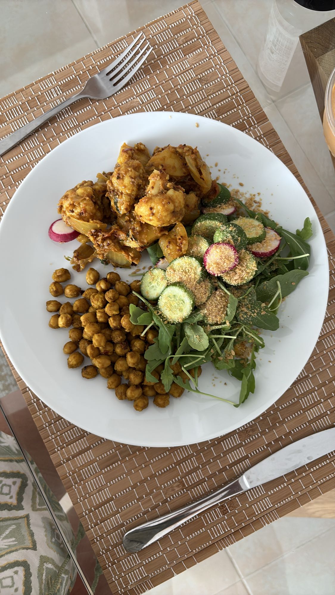Roasted Veggie Chickpea Plate