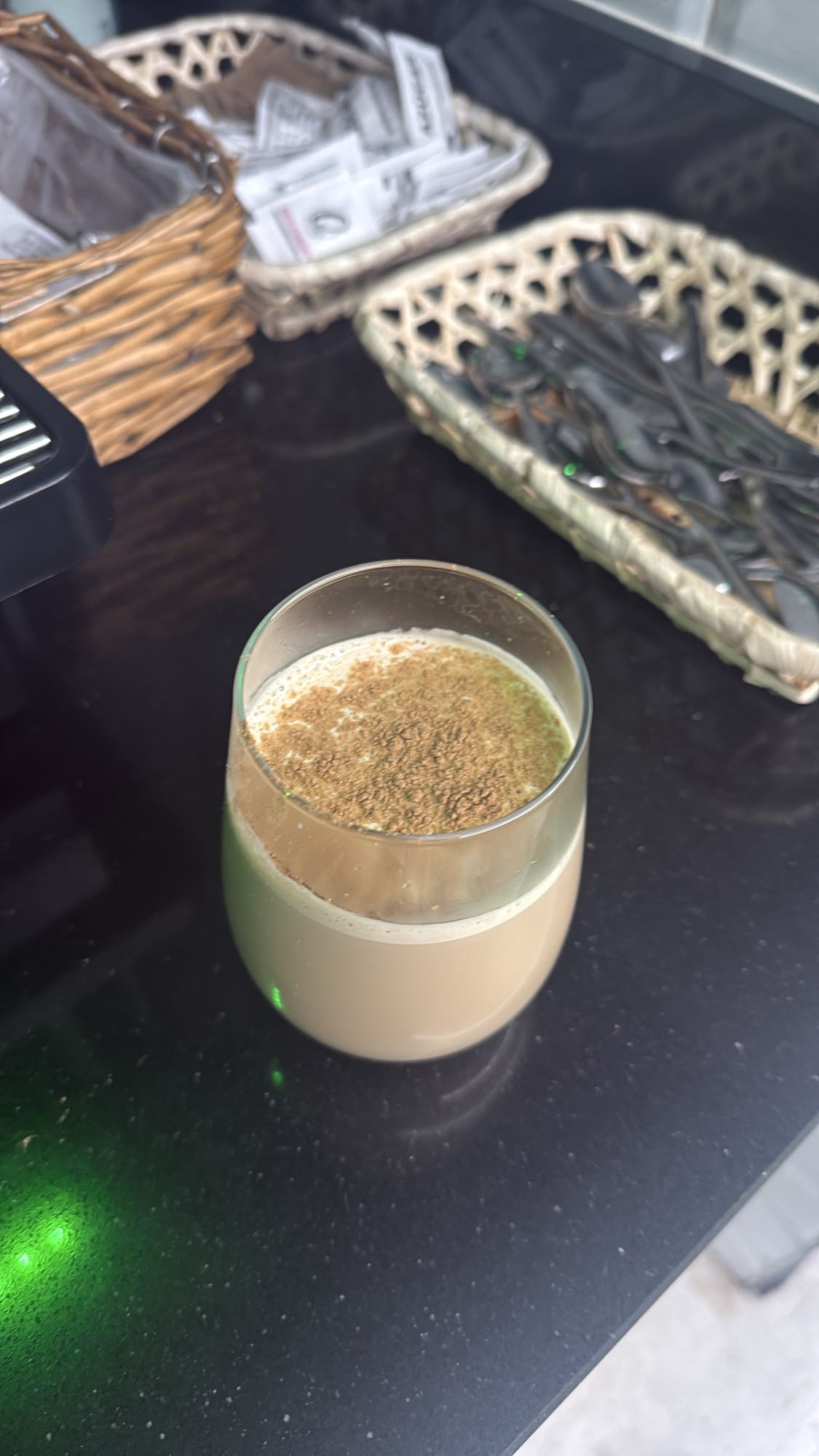 café con leche y canela