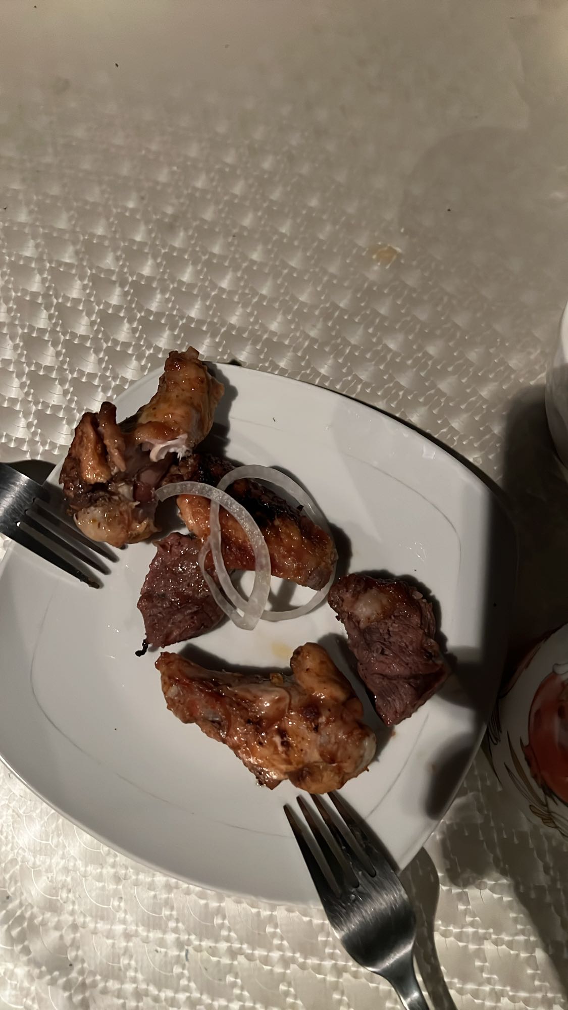 Курица и говядина