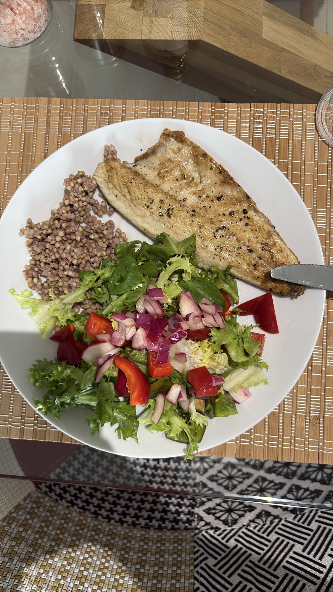 Sea Bass Buckwheat Salad