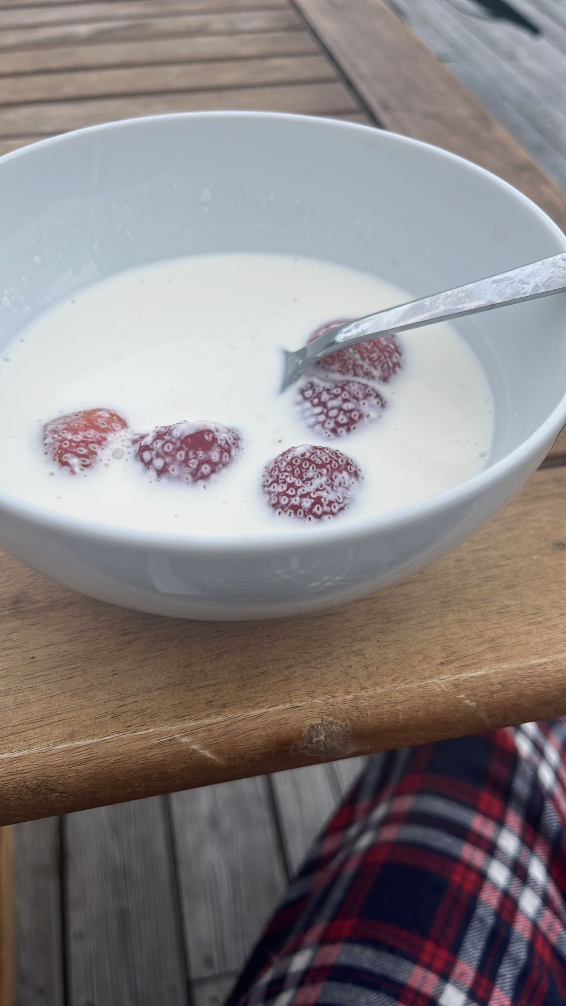 Yoghurt med jordgubbar