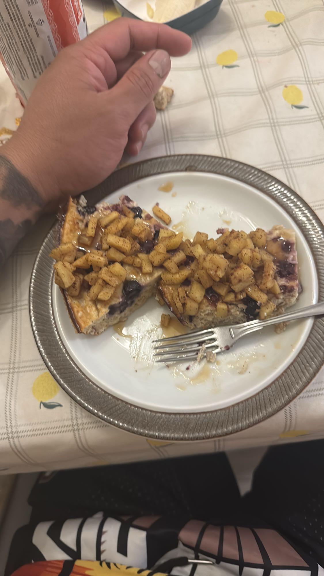 Äppelblåbärspaj
