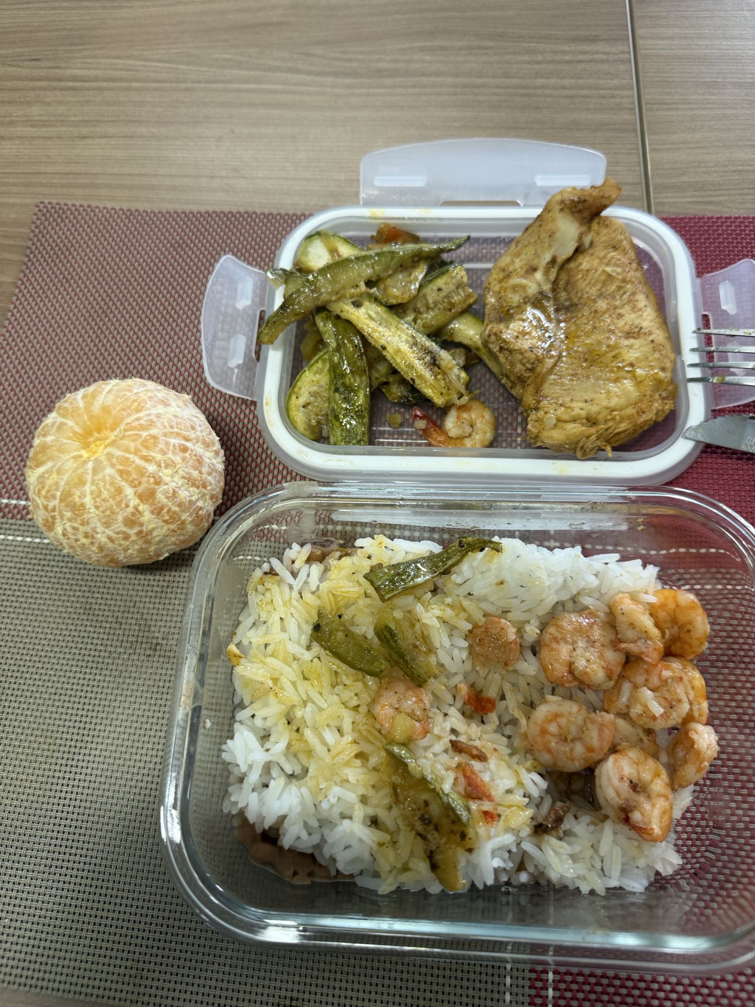 arroz com frango e camarao