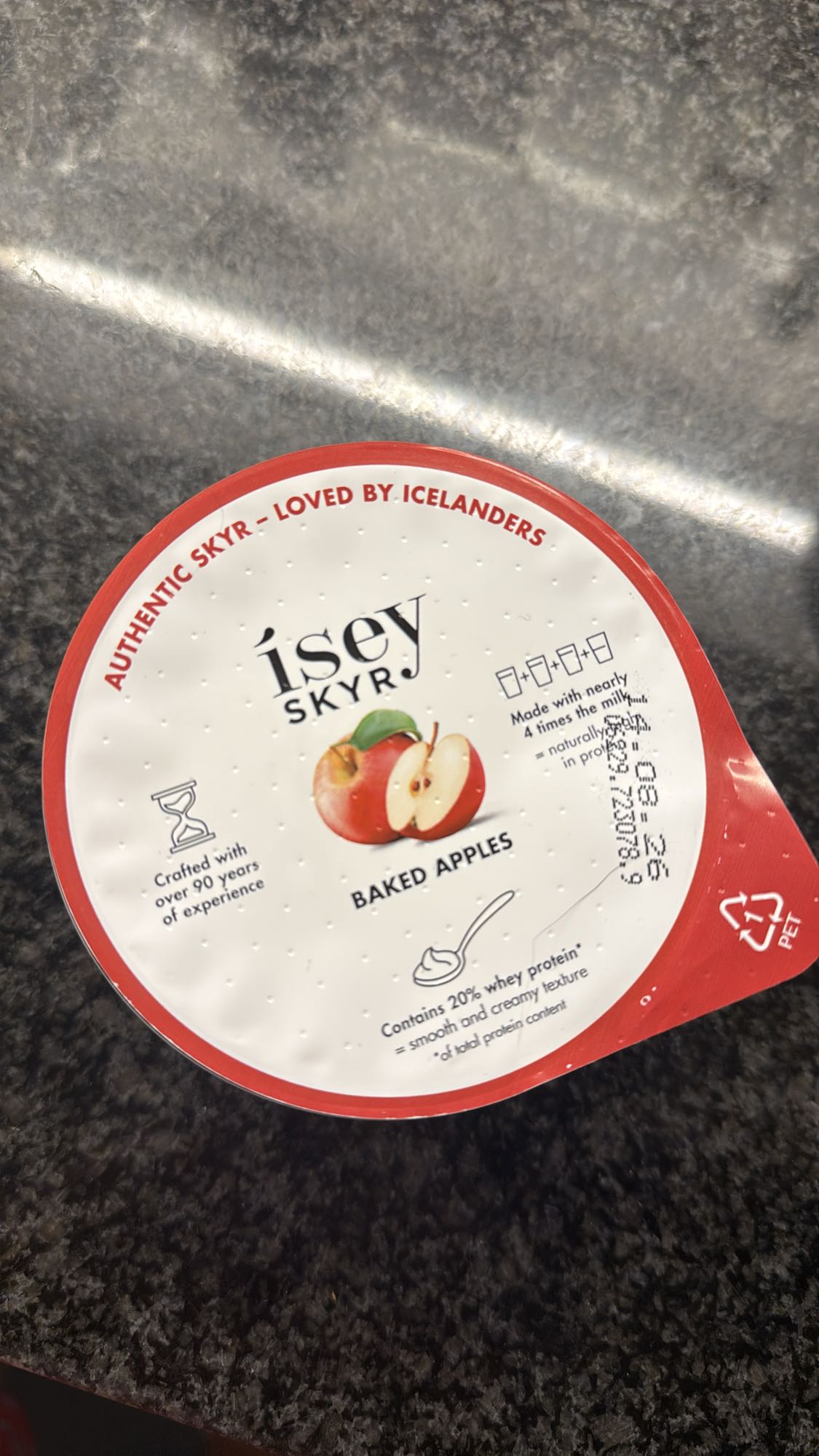 Skyr met gebakken appel