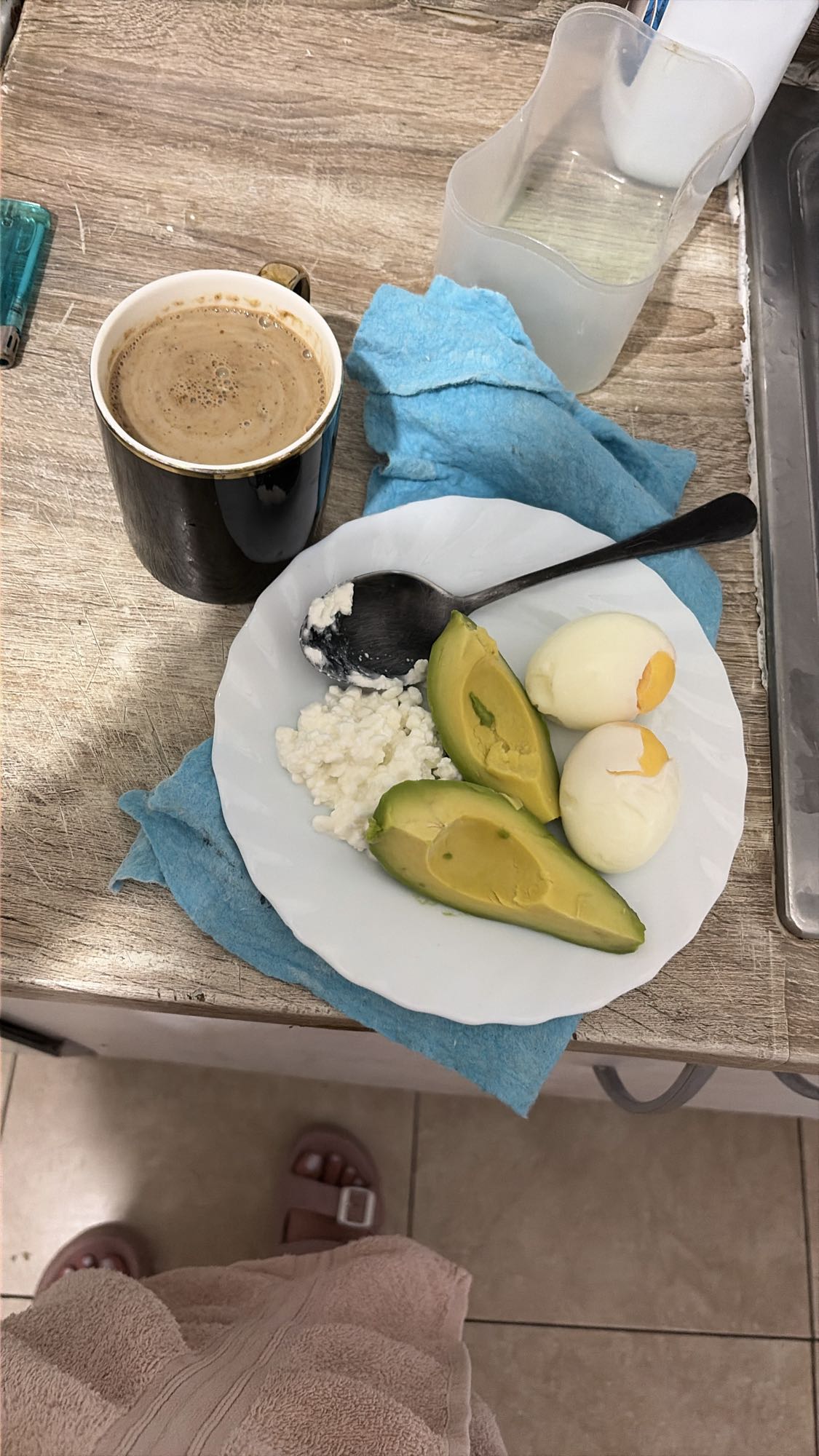 desayuno con aguacate