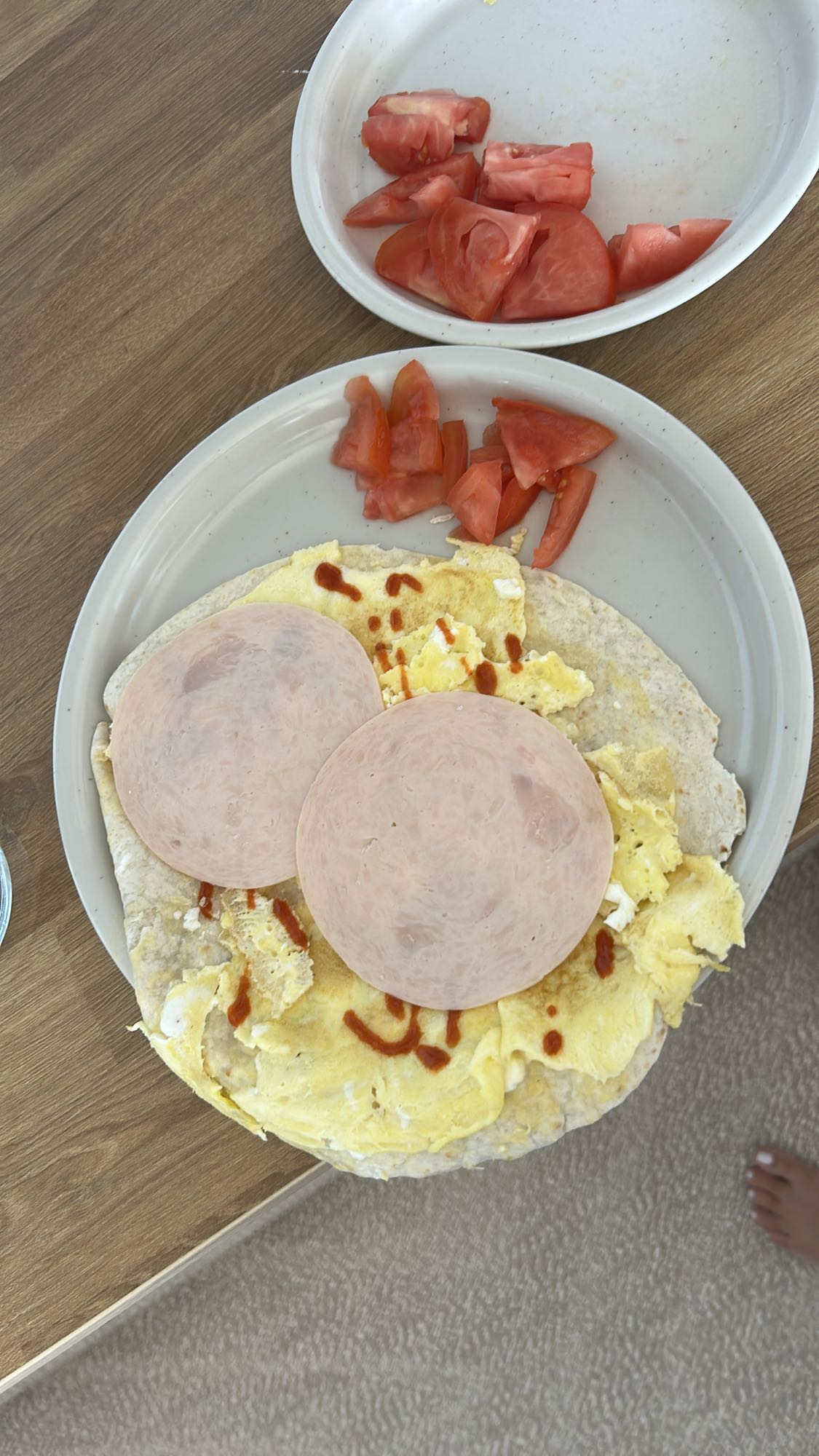 Egg Turkey Flatbread