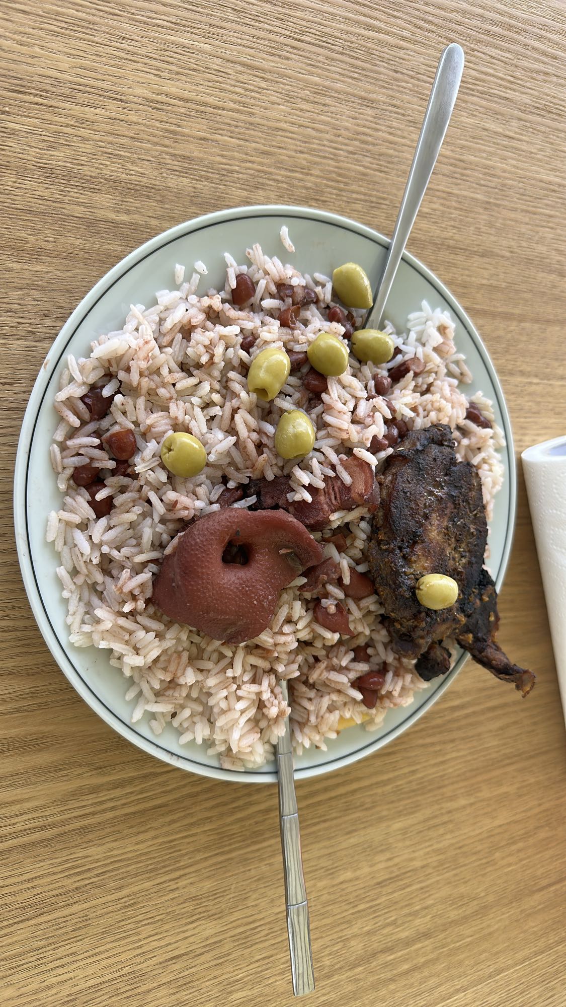 Riz haricots et poulet