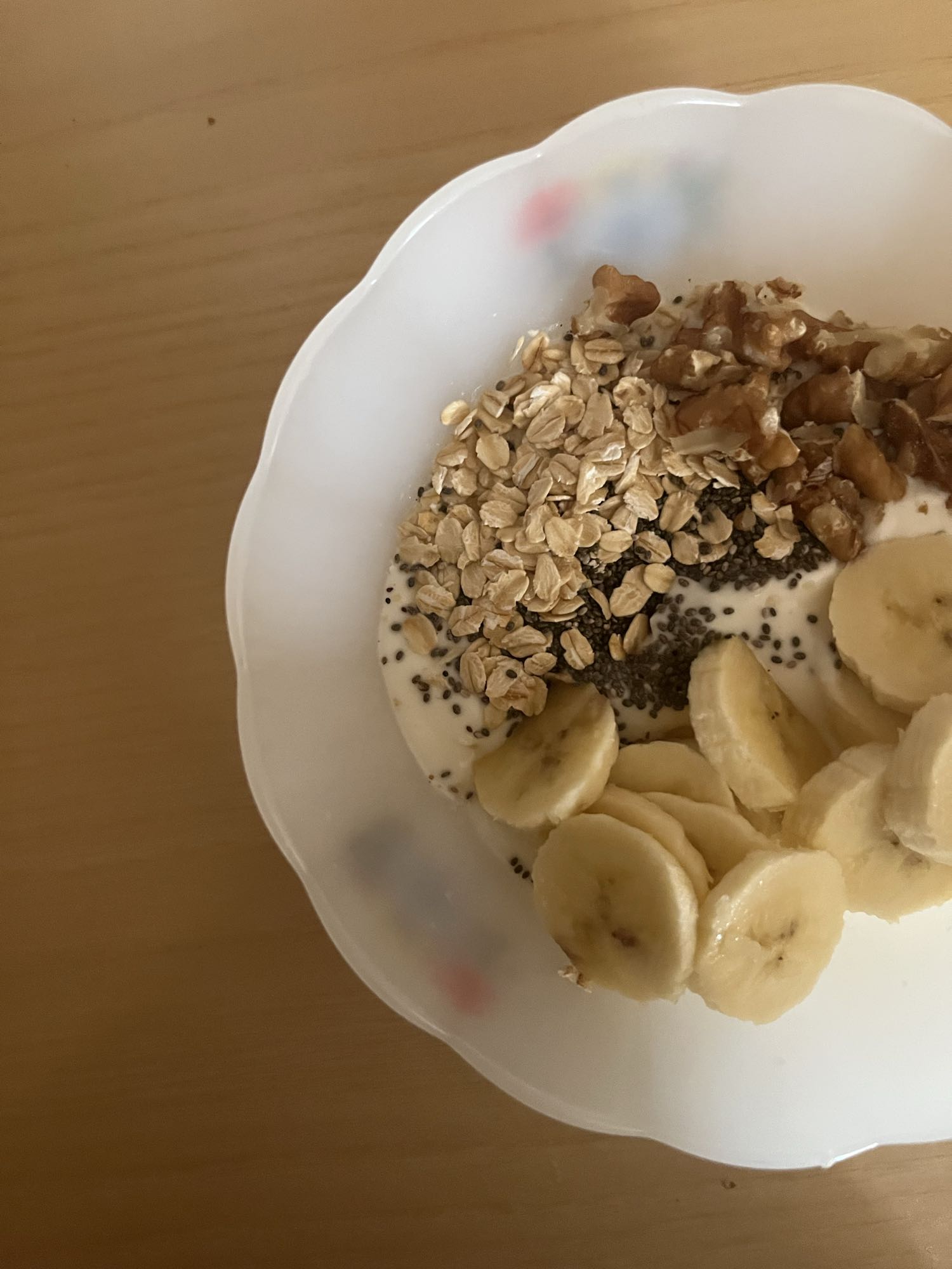 Ciotola yogurt e banana