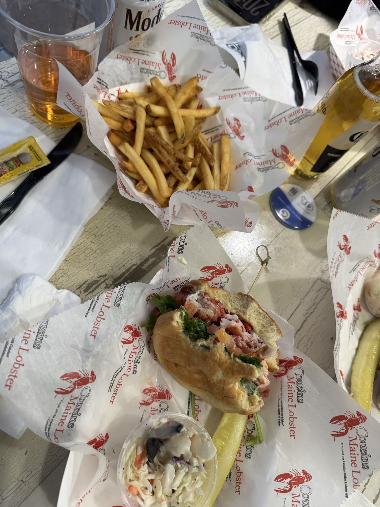 Lobster Roll with Fries