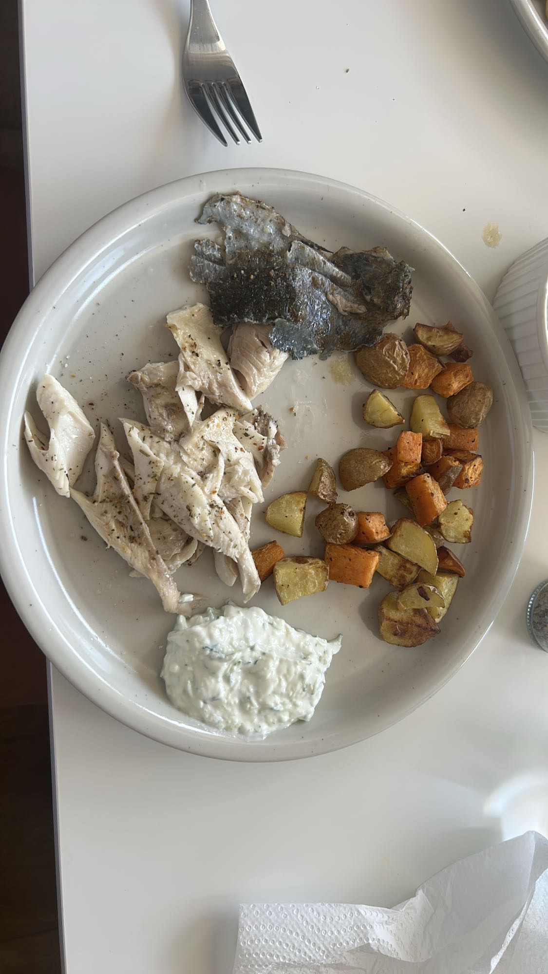 Fish with Veg and Yogurt
