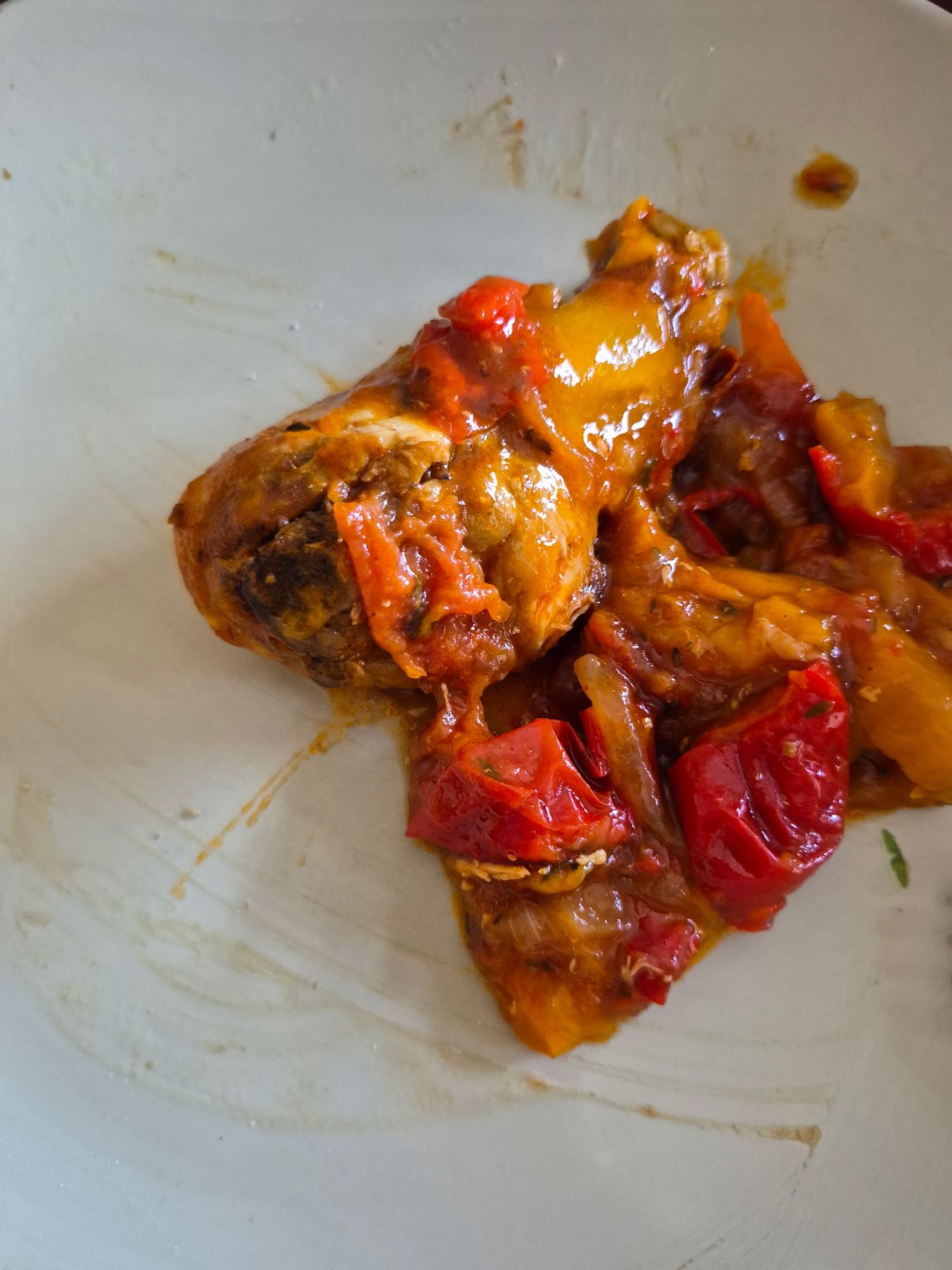 Poulet aux poivrons