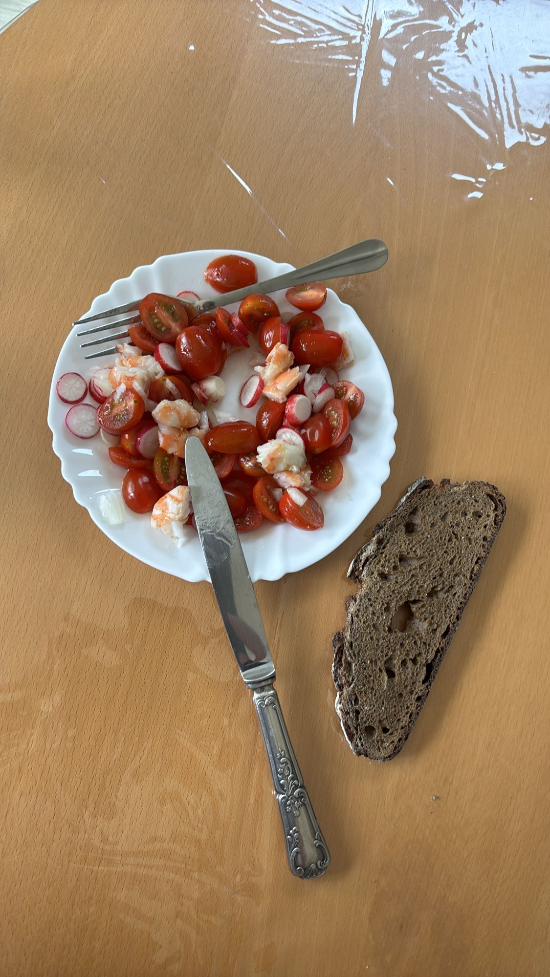 Salade crevettes tomates