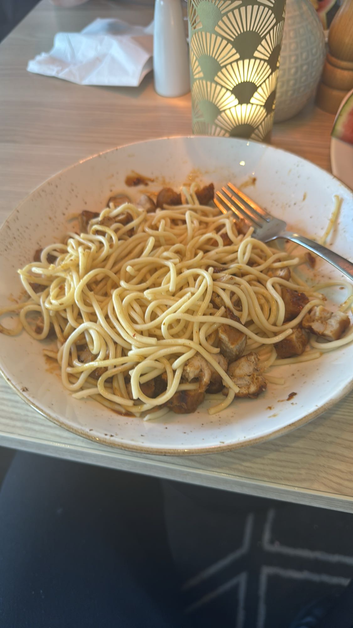 Pasta med kyckling