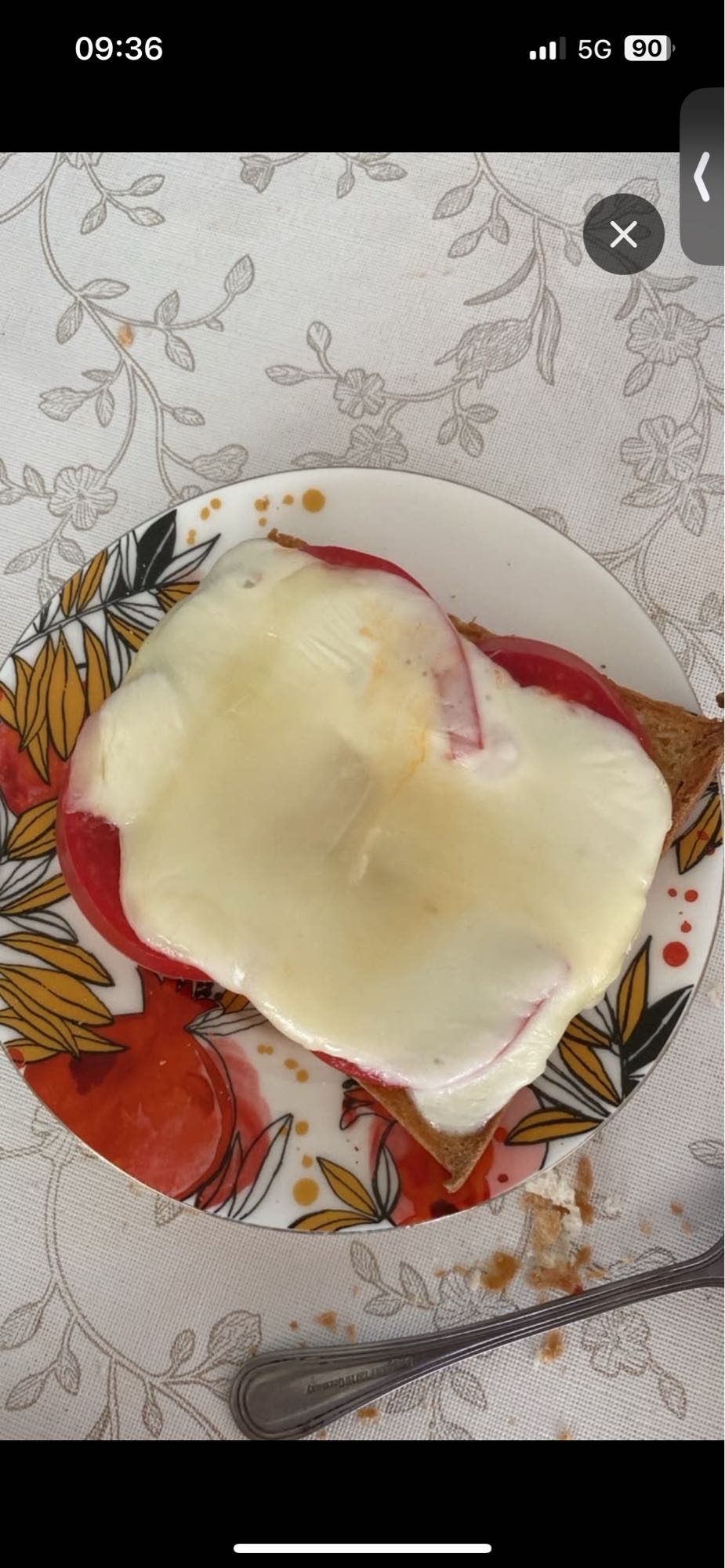 Тост с сыром и томатом