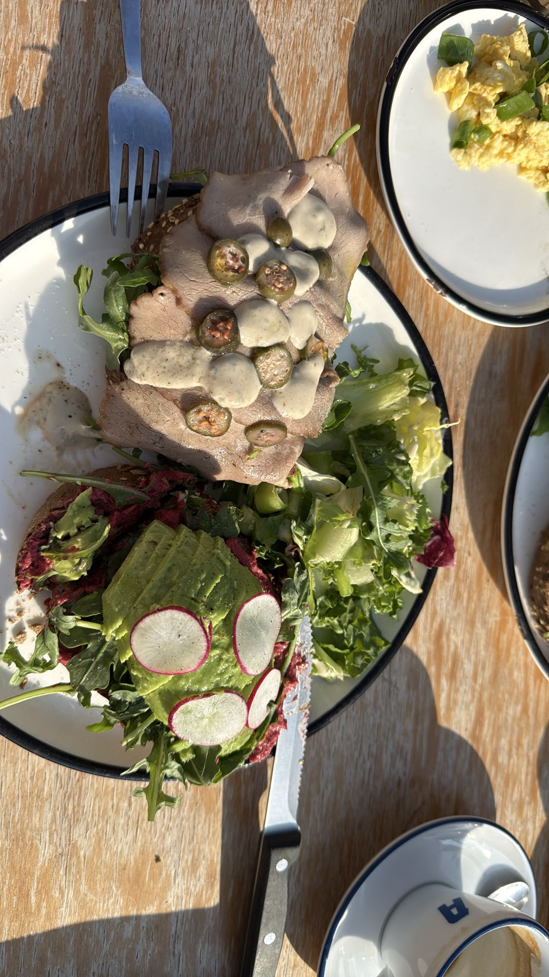 Open broodje rosbief