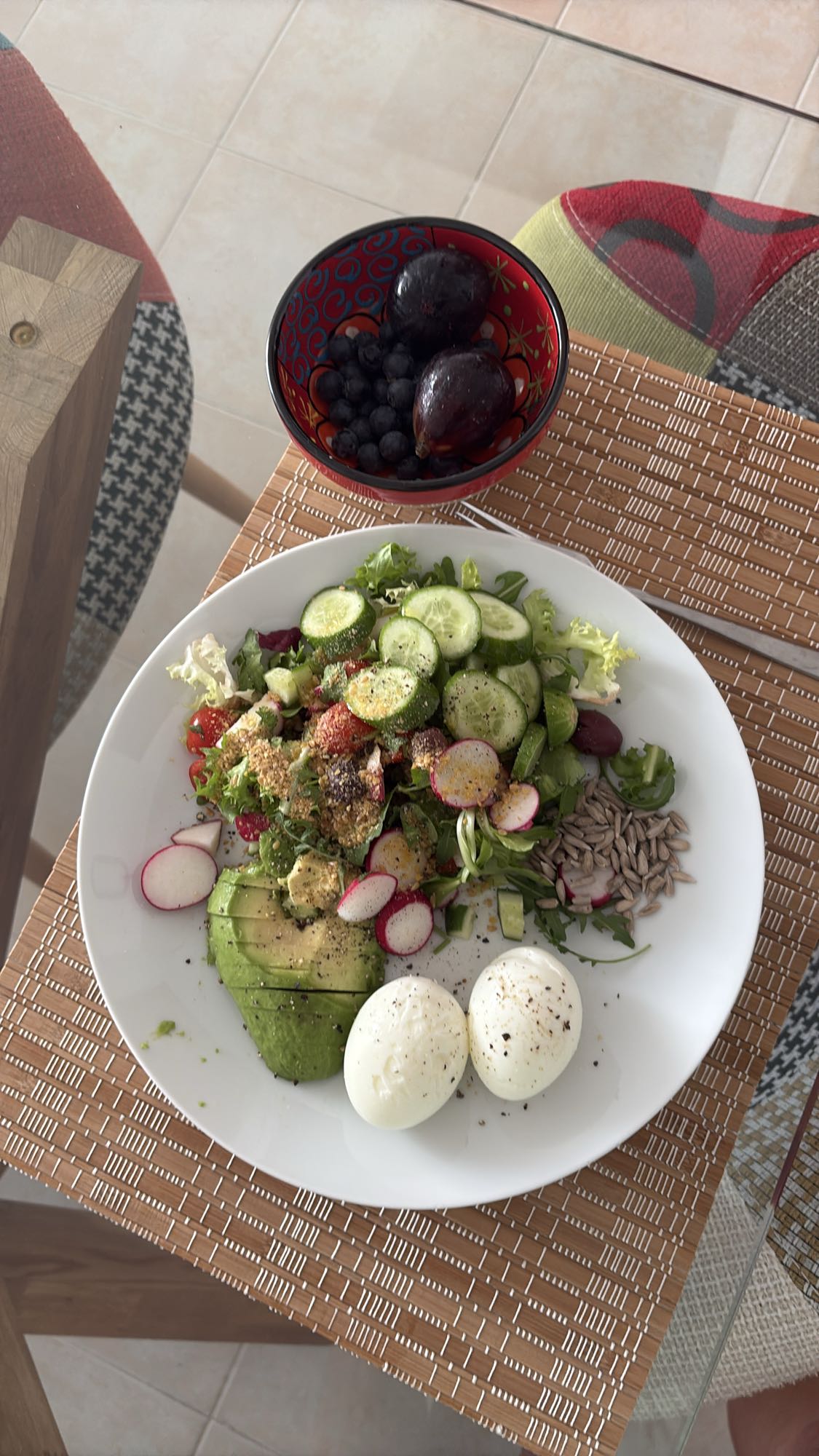 Egg Avocado Salad Plate