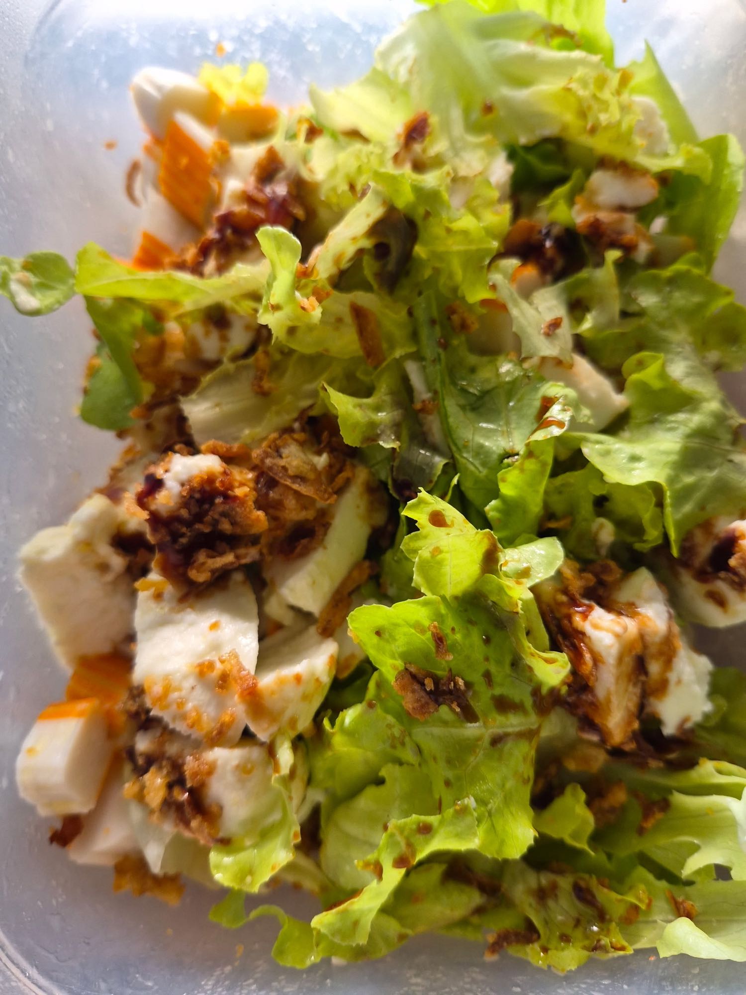 Salade au tofu