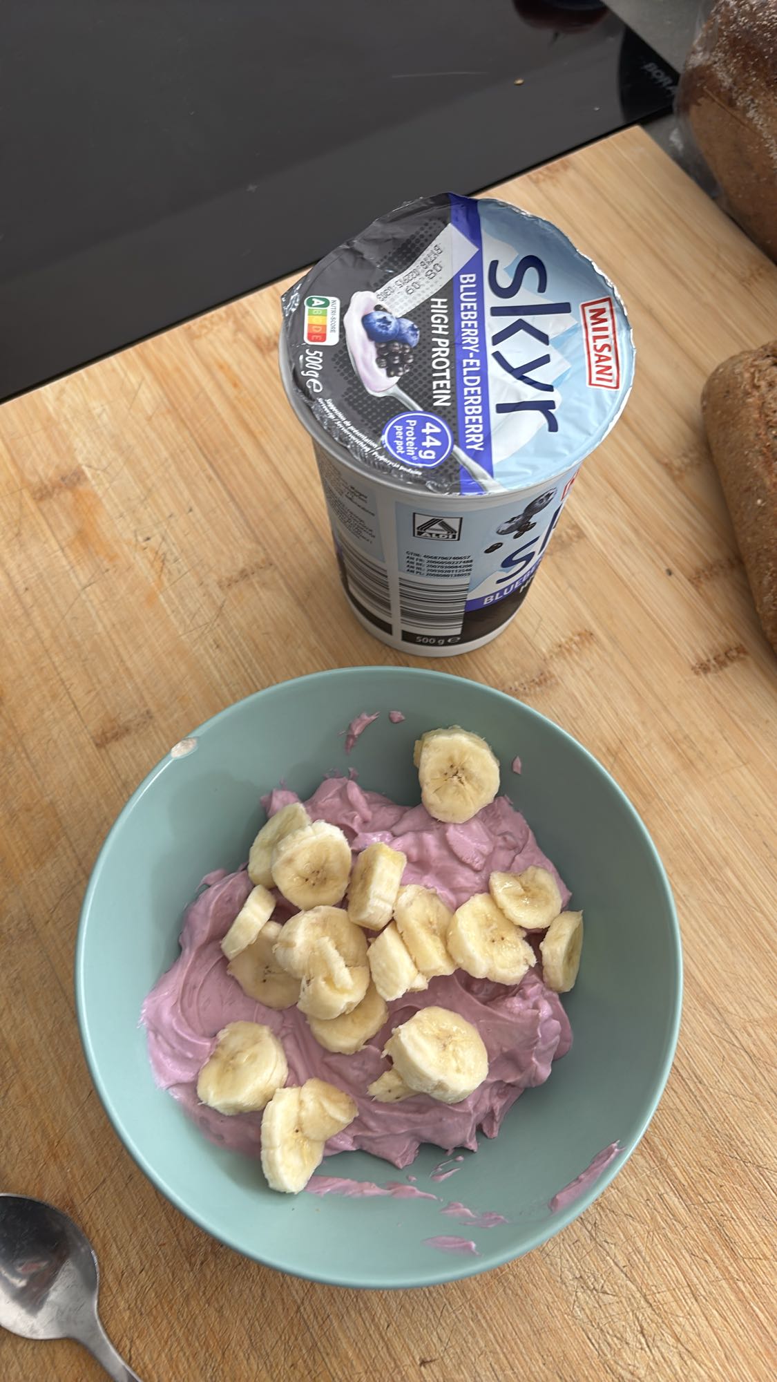 Skyr met banaan