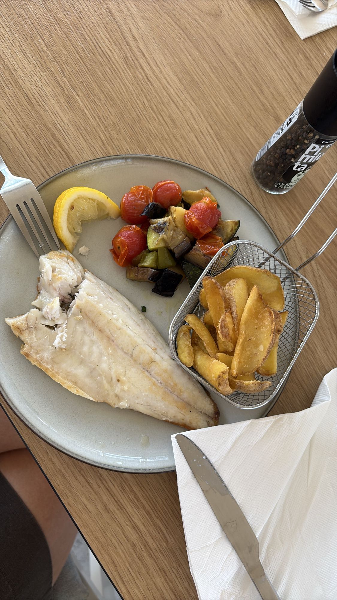 Grilled Fish and Wedges
