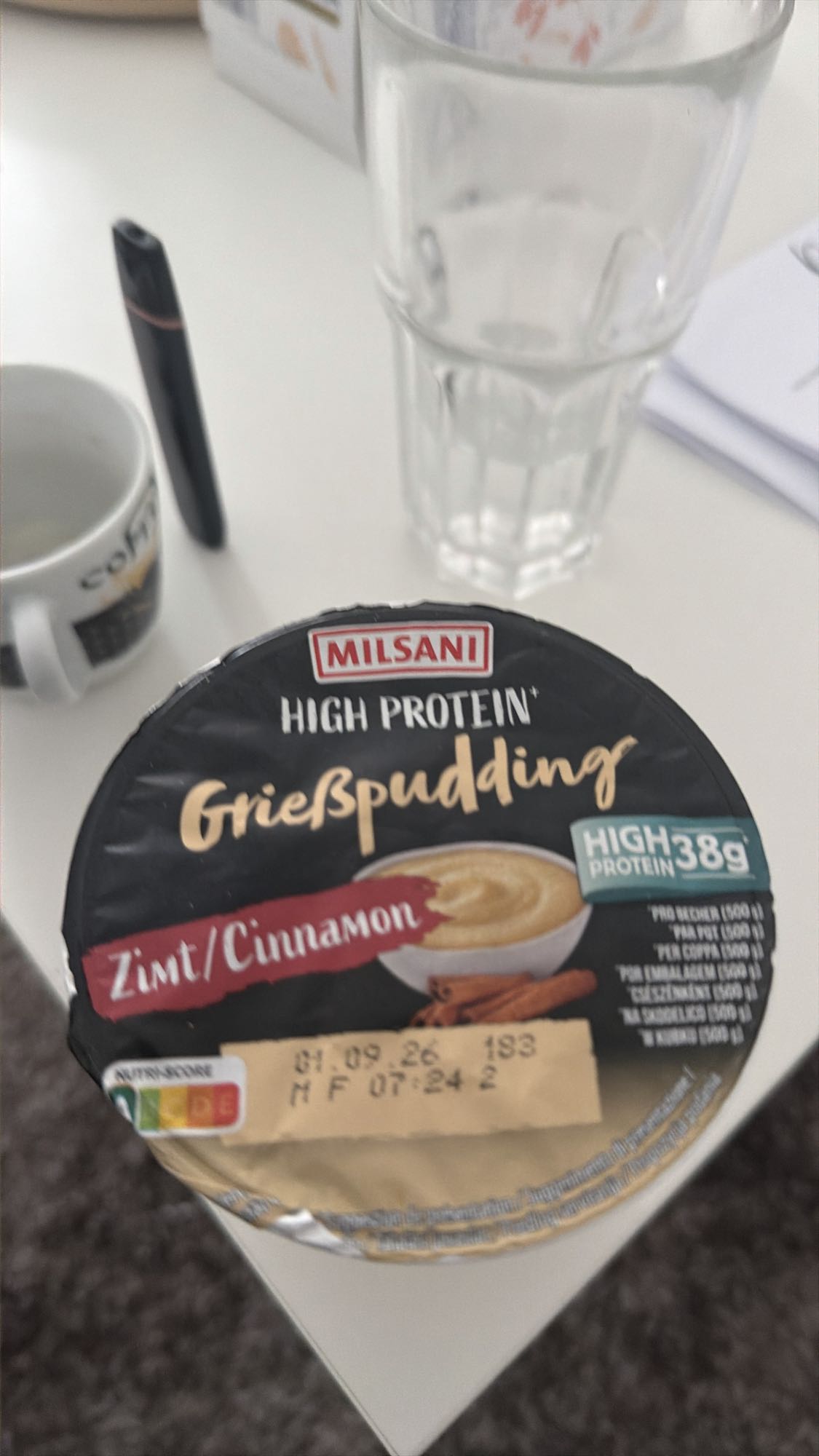 Grießpudding Zimt