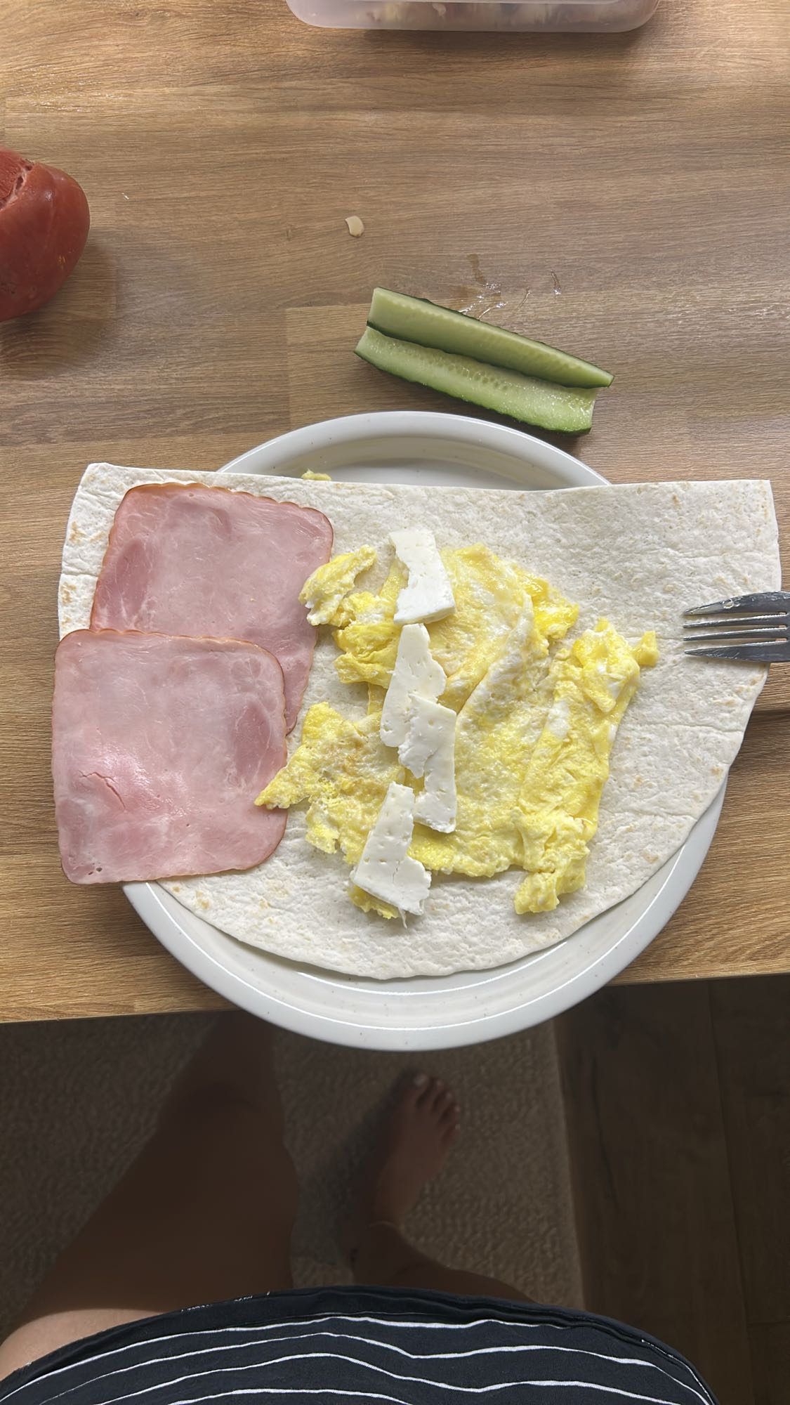 Ham Egg Wrap