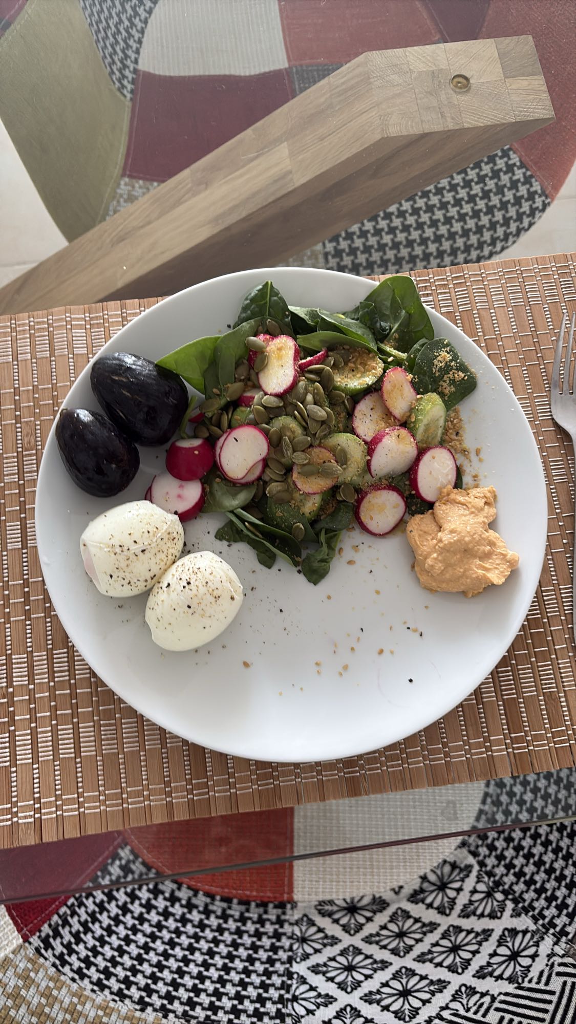 Egg Cucumber Salad Plate