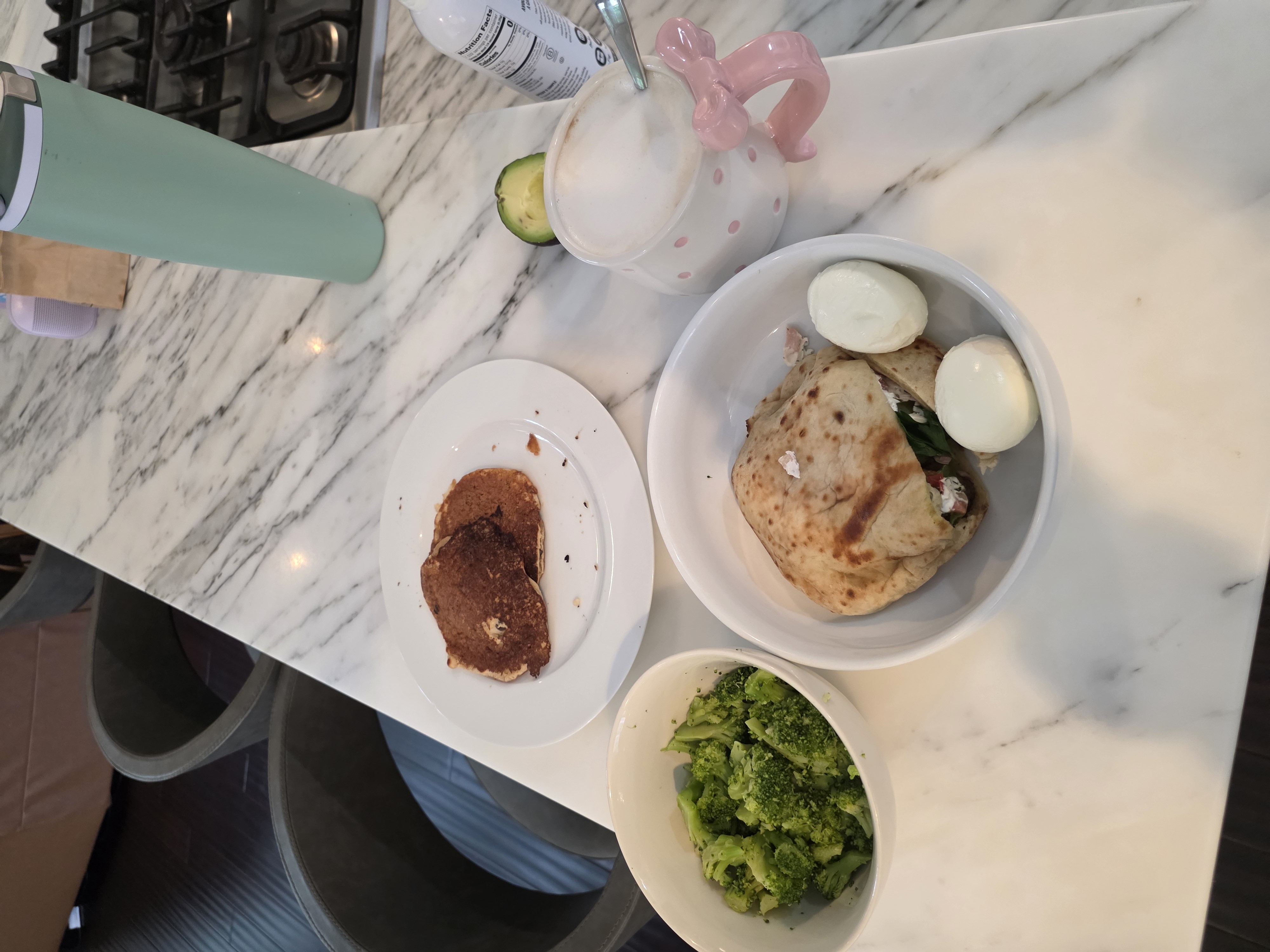 Wrap Eggs Broccoli Meal