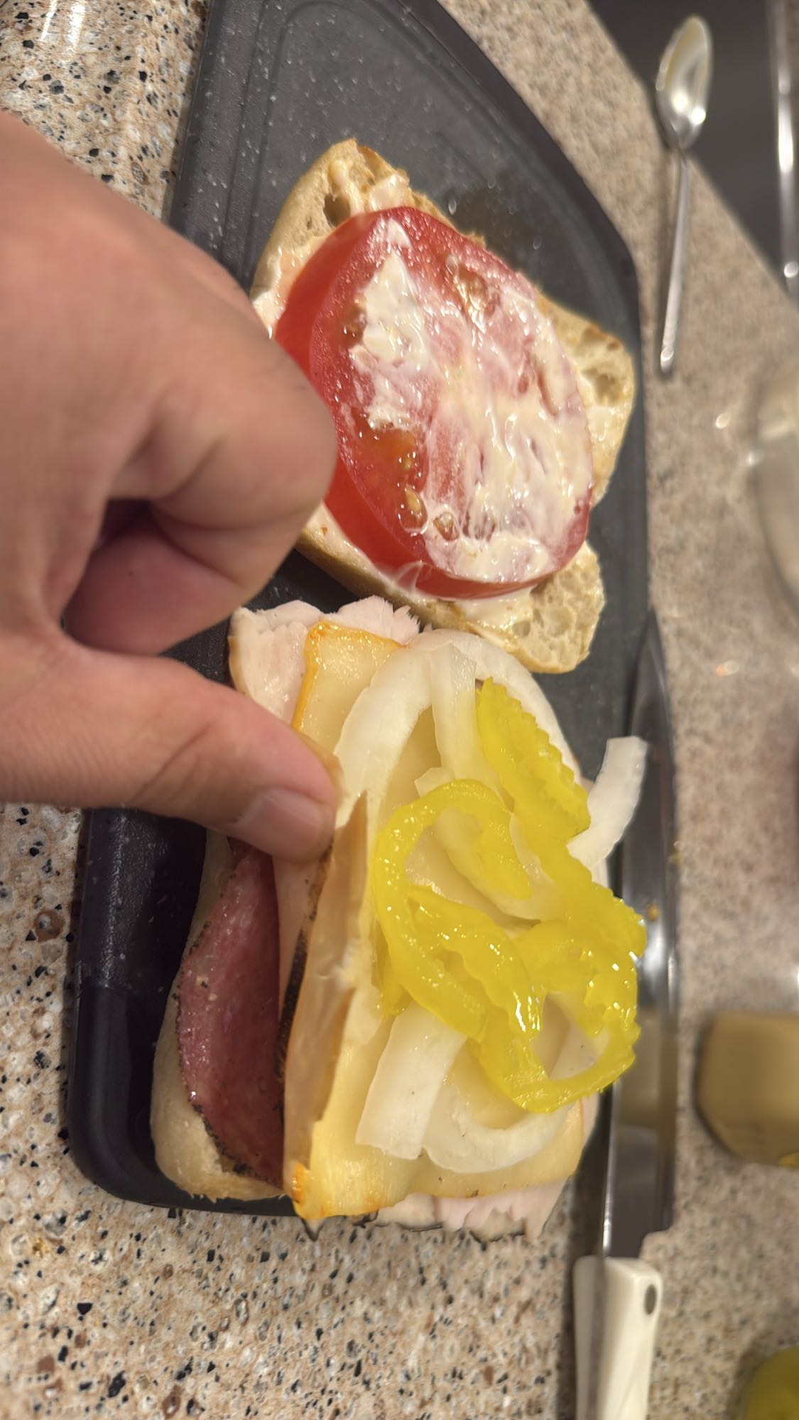 Open Faced Deli Sandwich