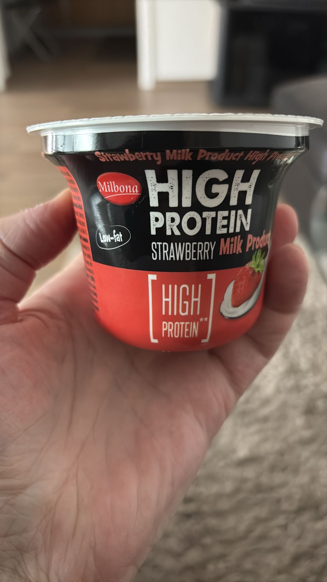 Jordbær proteinpudding