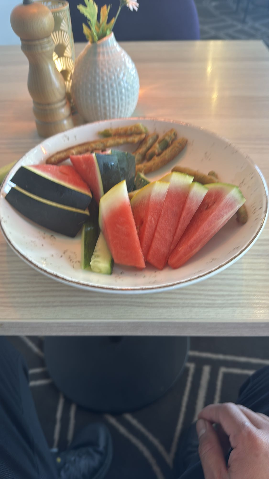 Vattenmelon och grönsaker