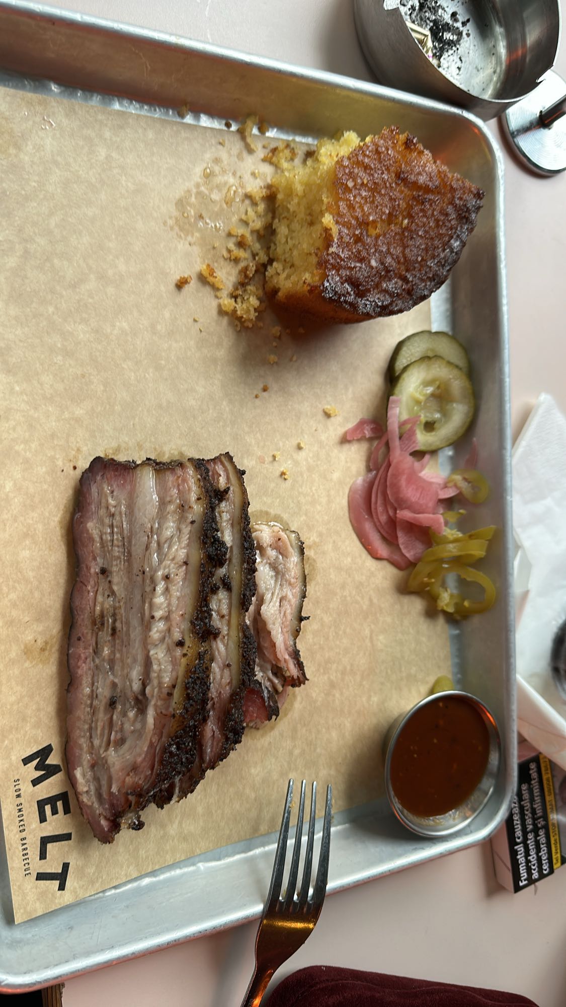 Brisket Cornbread Plate