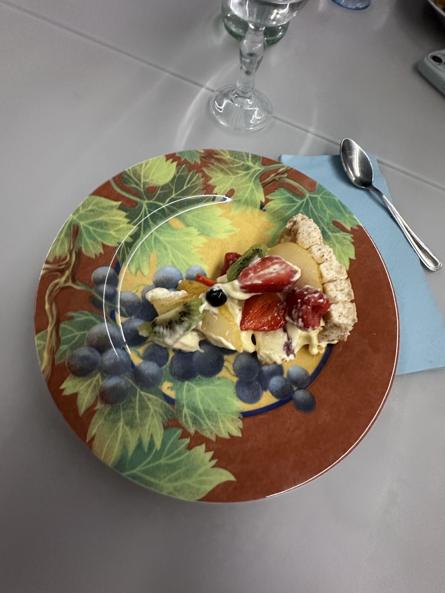 Part de tarte aux fruits