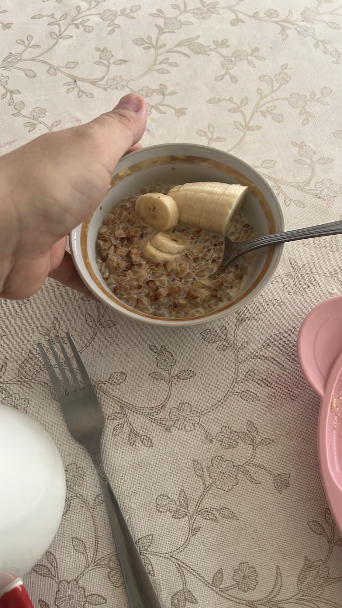 Гречка с бананом
