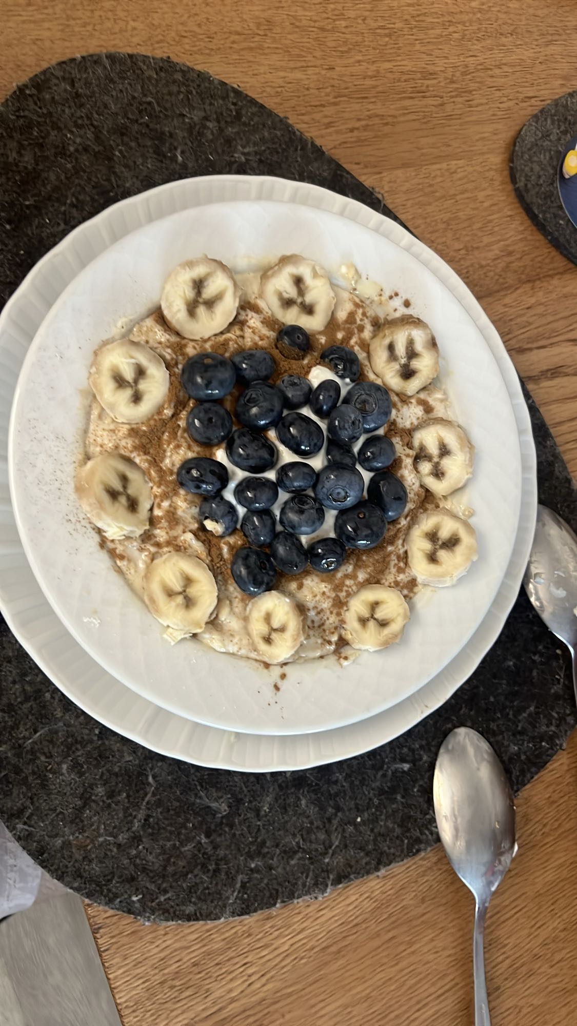 Porridge con frutta