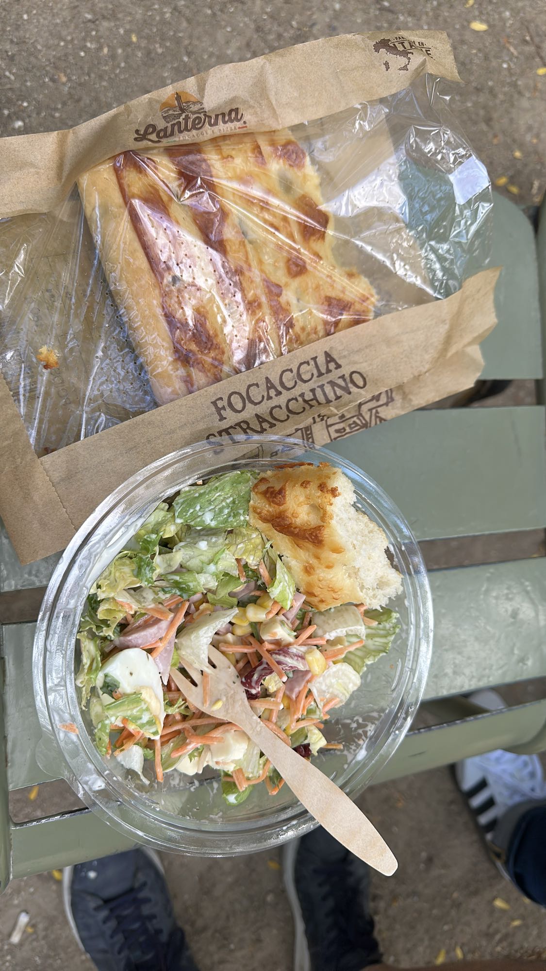 Focaccia and Salad