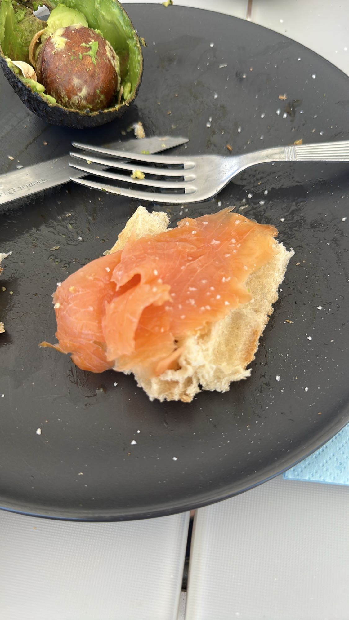 Tartine saumon fumé pain blanc citron