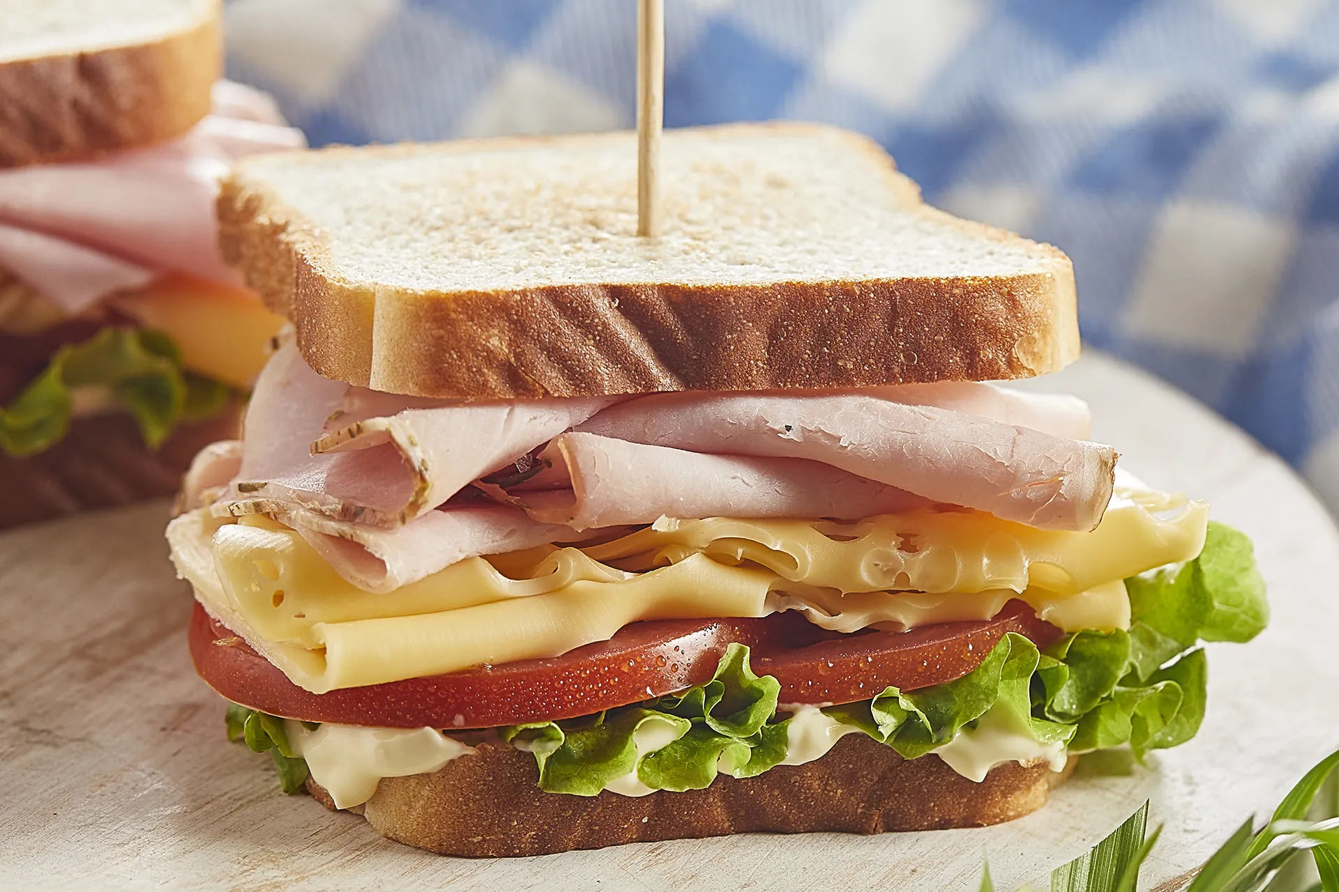 sándwich de pavo y queso
