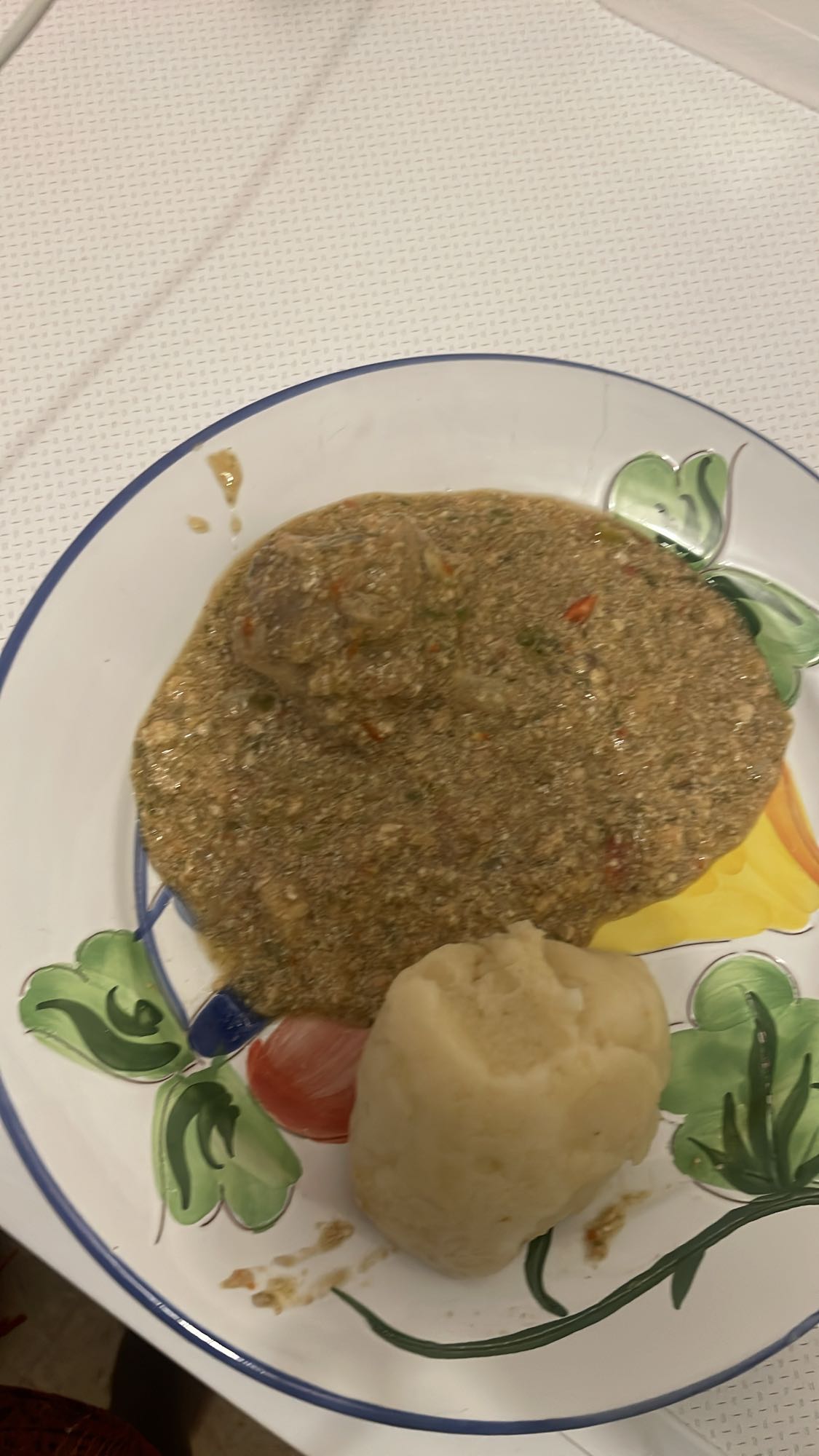 Sauce feuille et foufou
