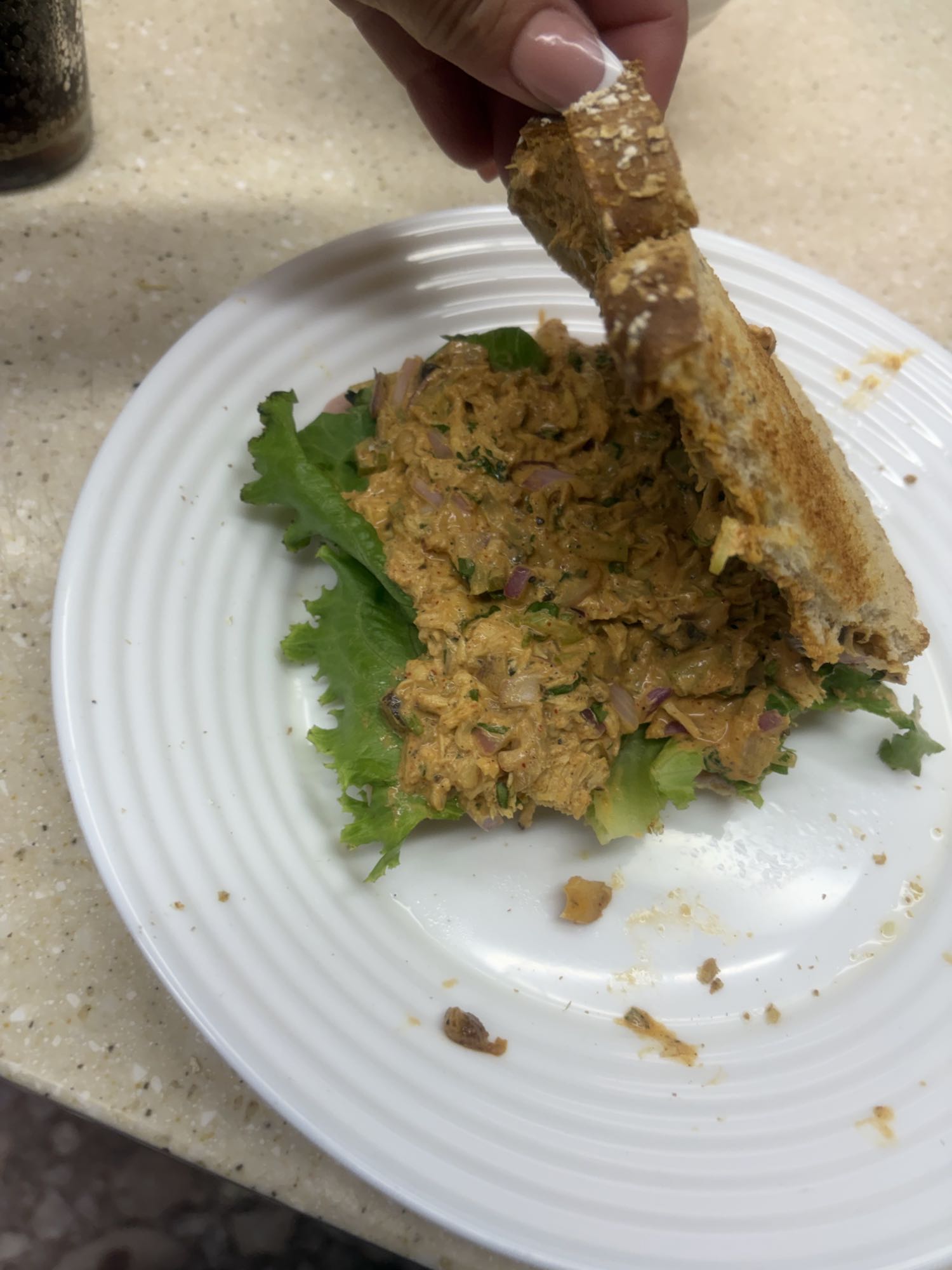 sándwich de pollo