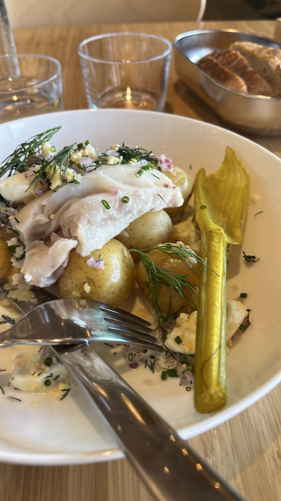 Torsk med potatis