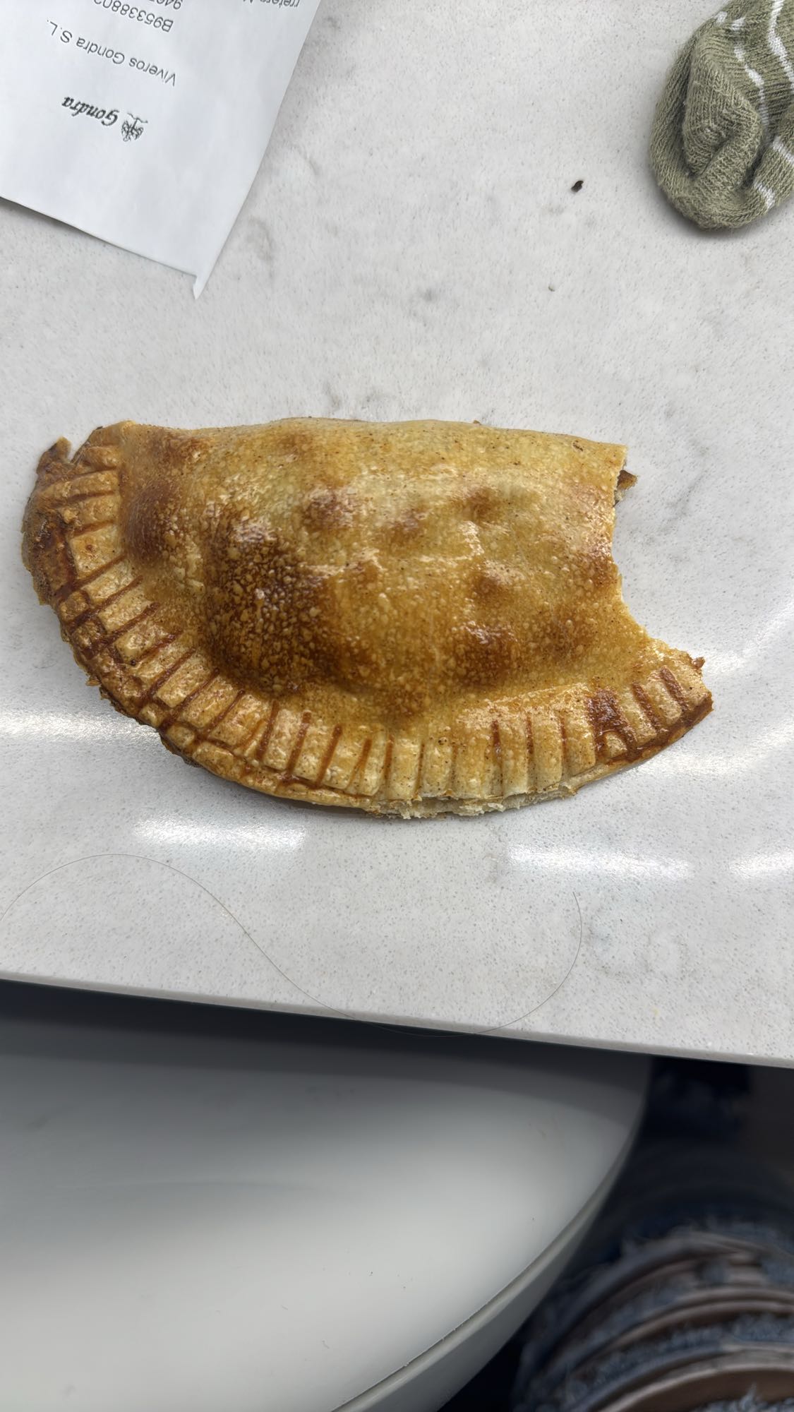 empanada de manzana con canela endulzada con miel sin azúcar