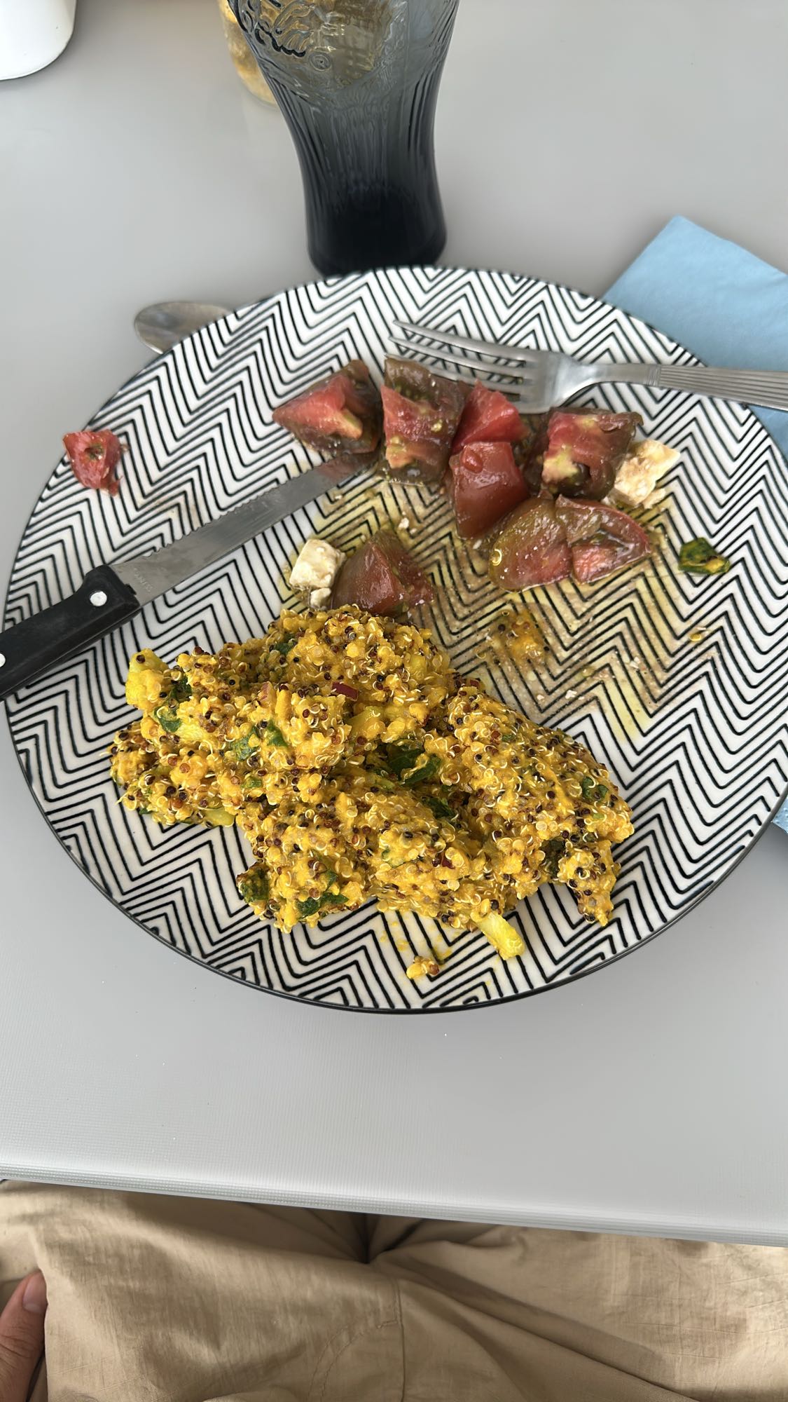 Salade de quinoa et tomate