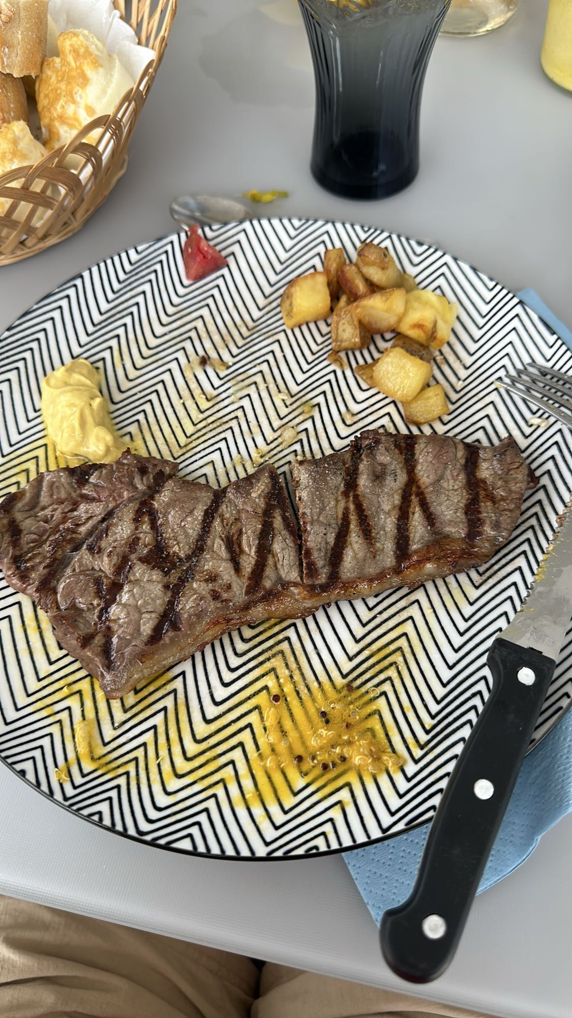 Steak frites sauce