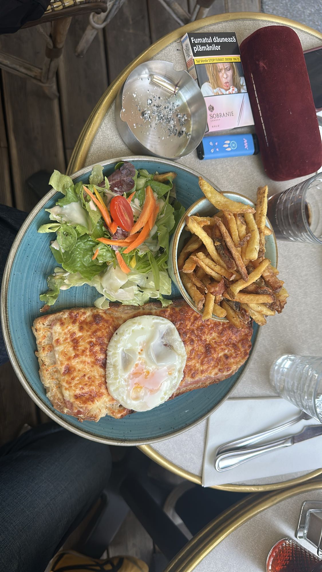 Croque Madamestyle Plate