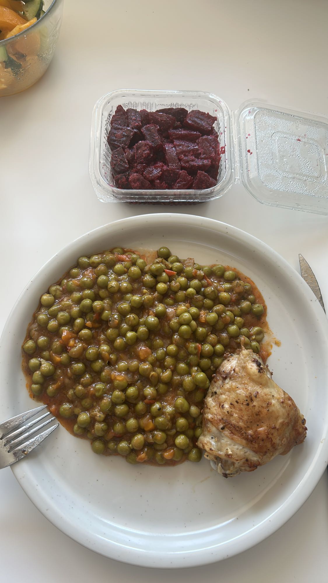 Chicken Peas and Beets