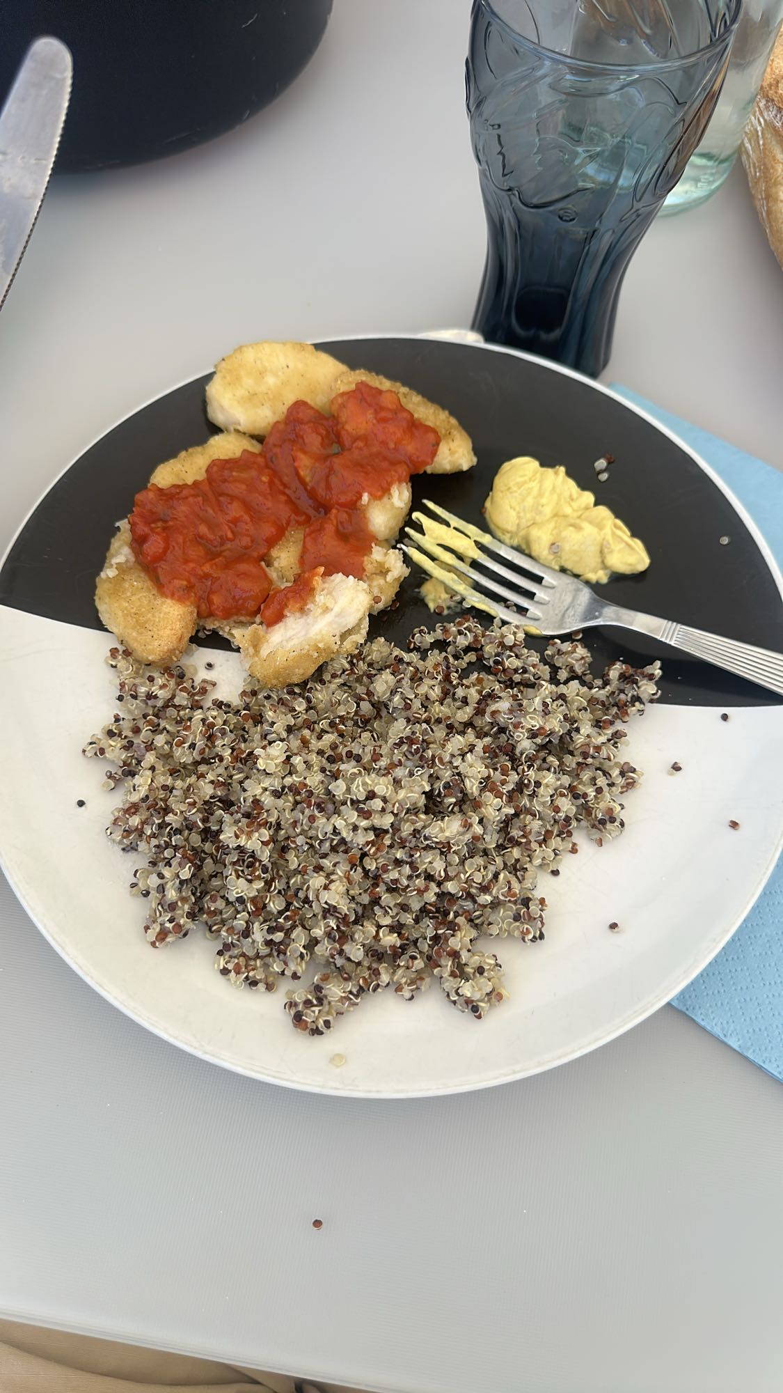 Poulet pané au quinoa