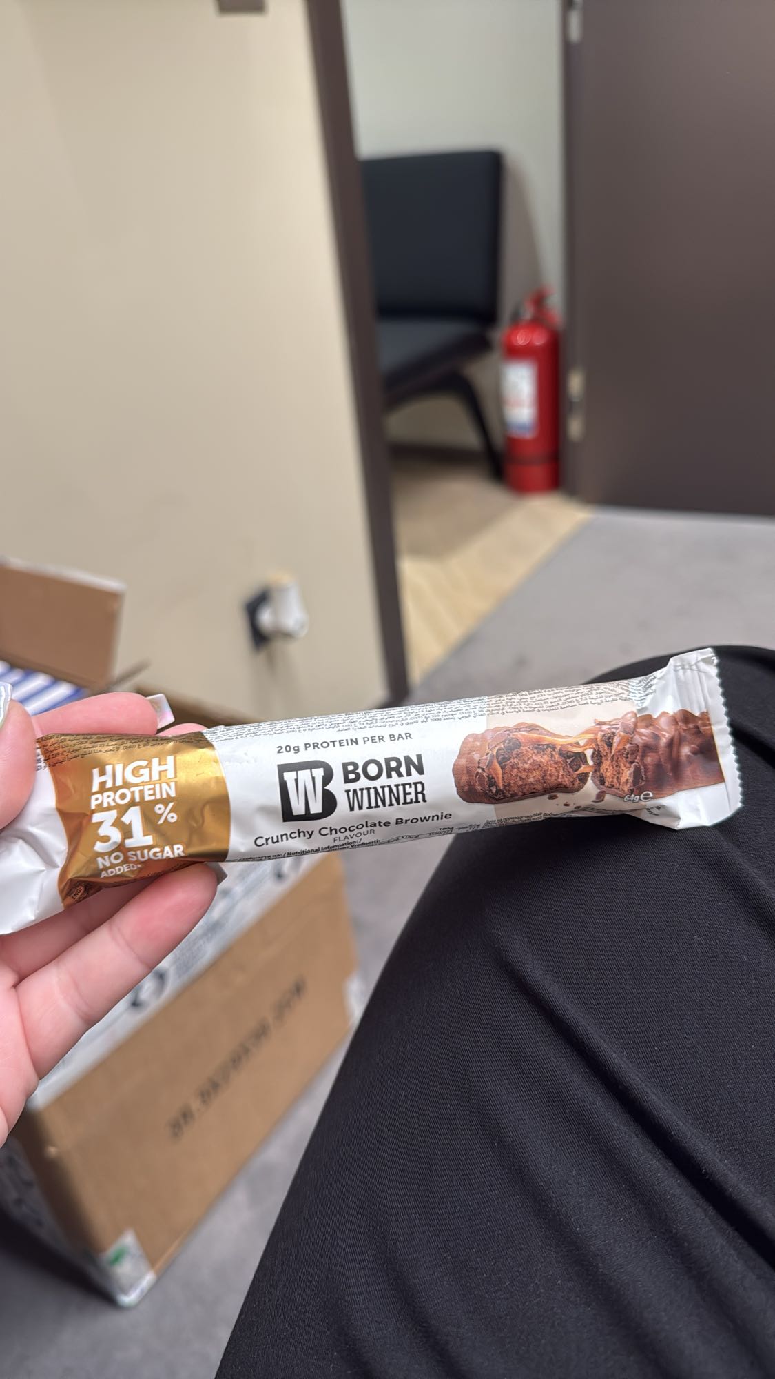 Baton proteic brownie