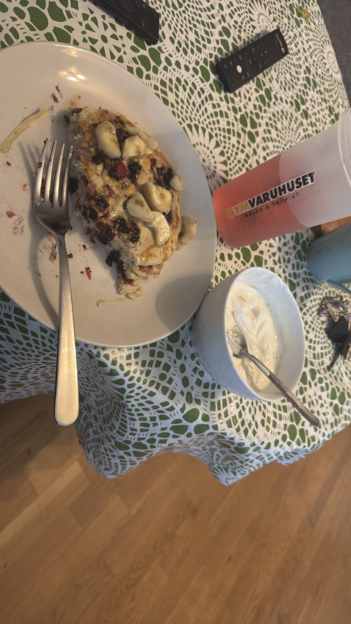 Pannkaka med banan